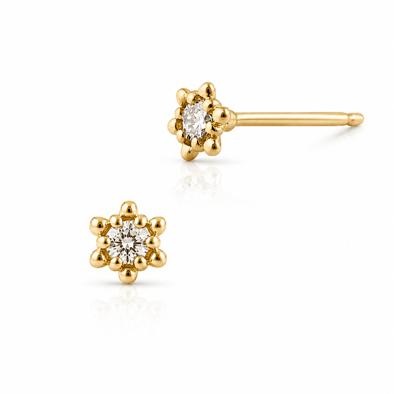 Curated Los Angeles Earrings Diamond Bali Studs