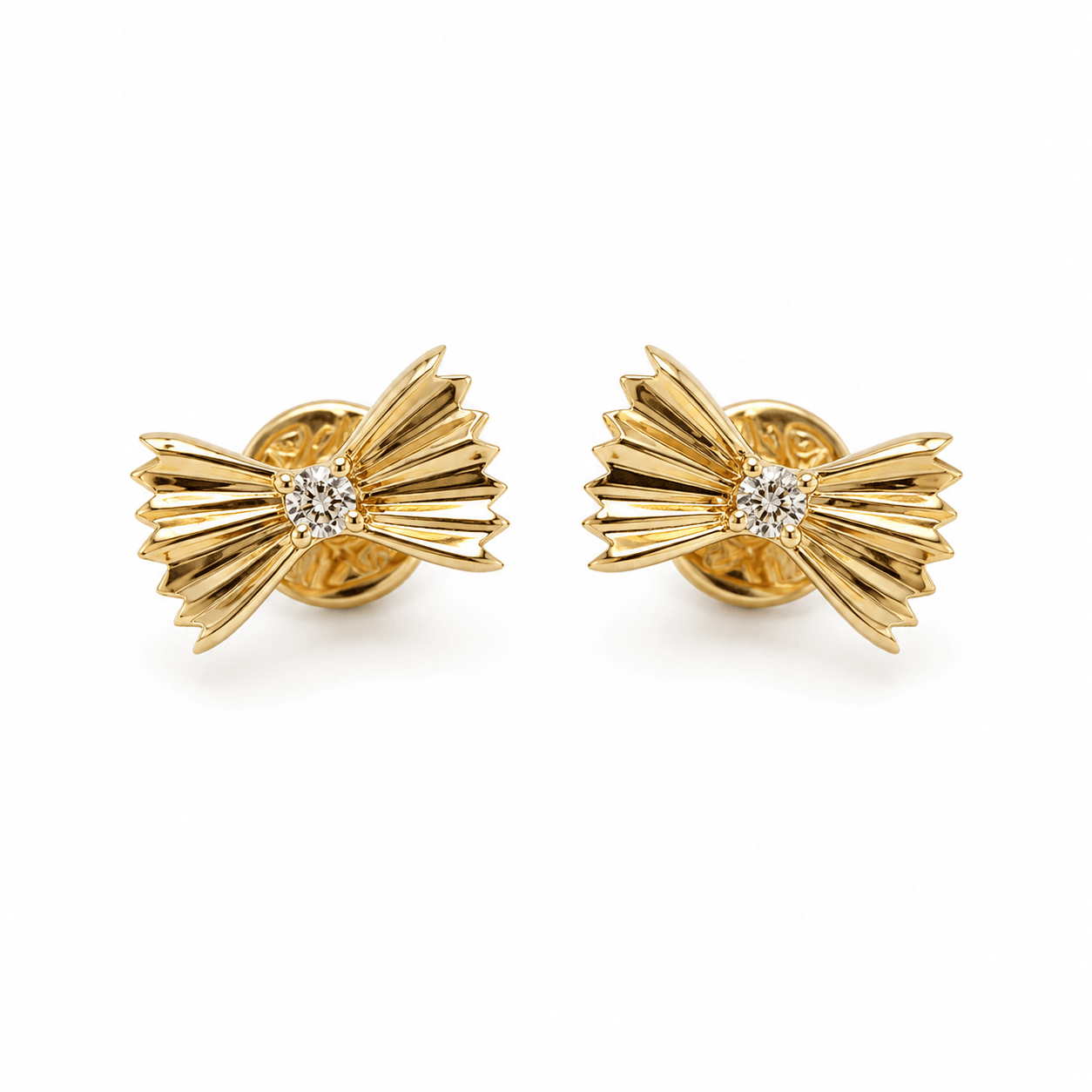 Curated Los Angeles EARRINGS Diamond Bow Stud Earrings