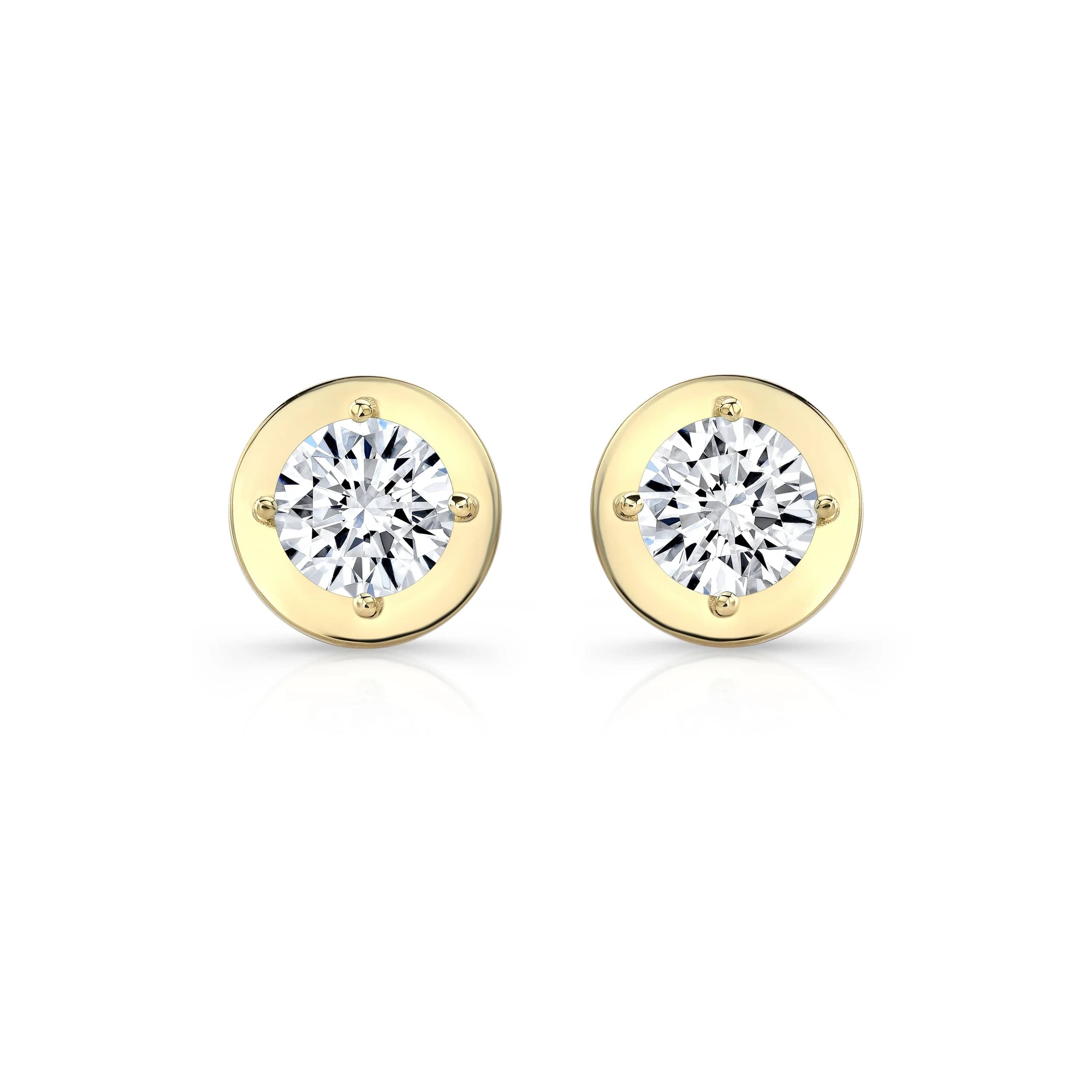 Carter Eve Jewelry EARRINGS Diamond Orb Studs Earrings 14K Gold