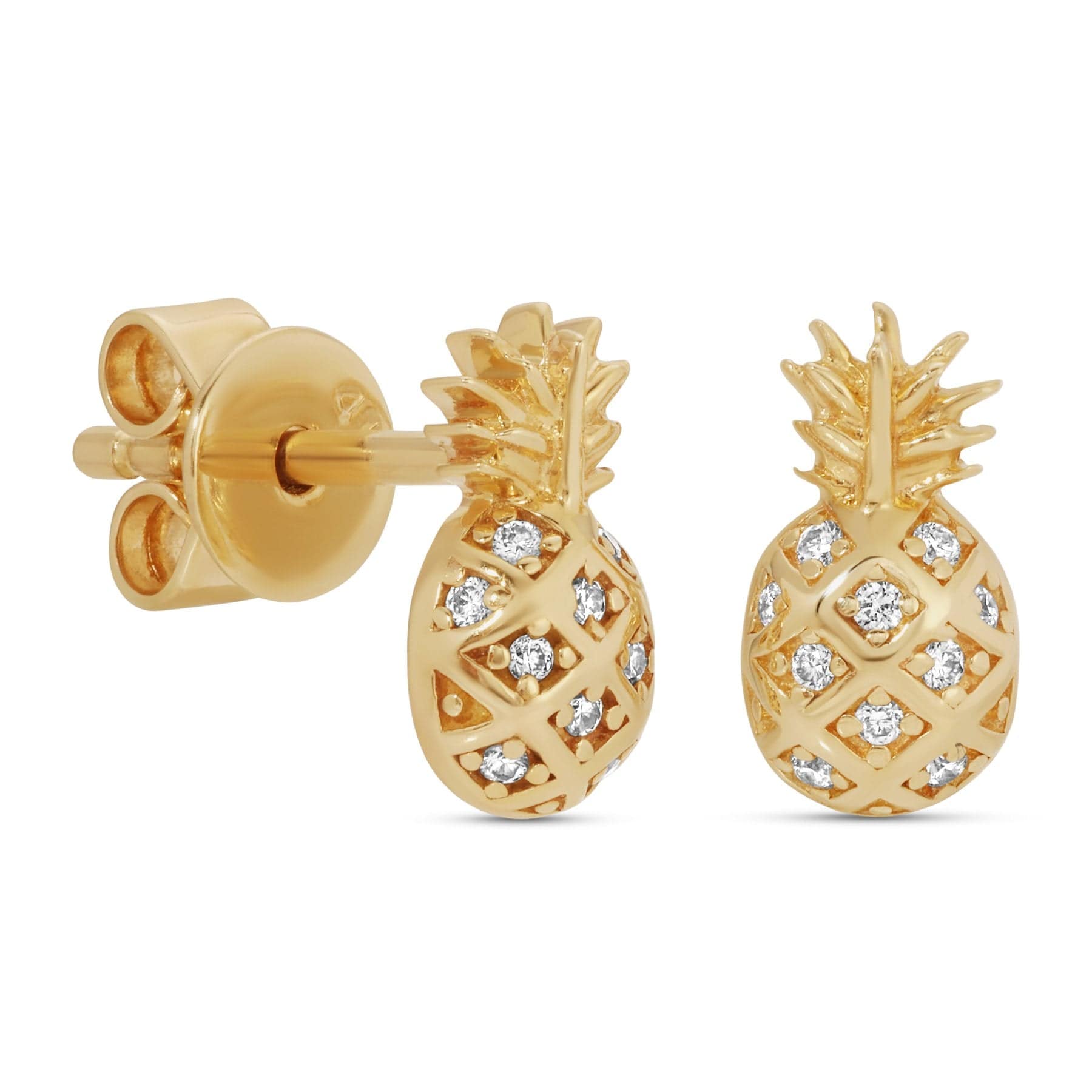 Curated Los Angeles EARRINGS Diamond Pineapple Studs