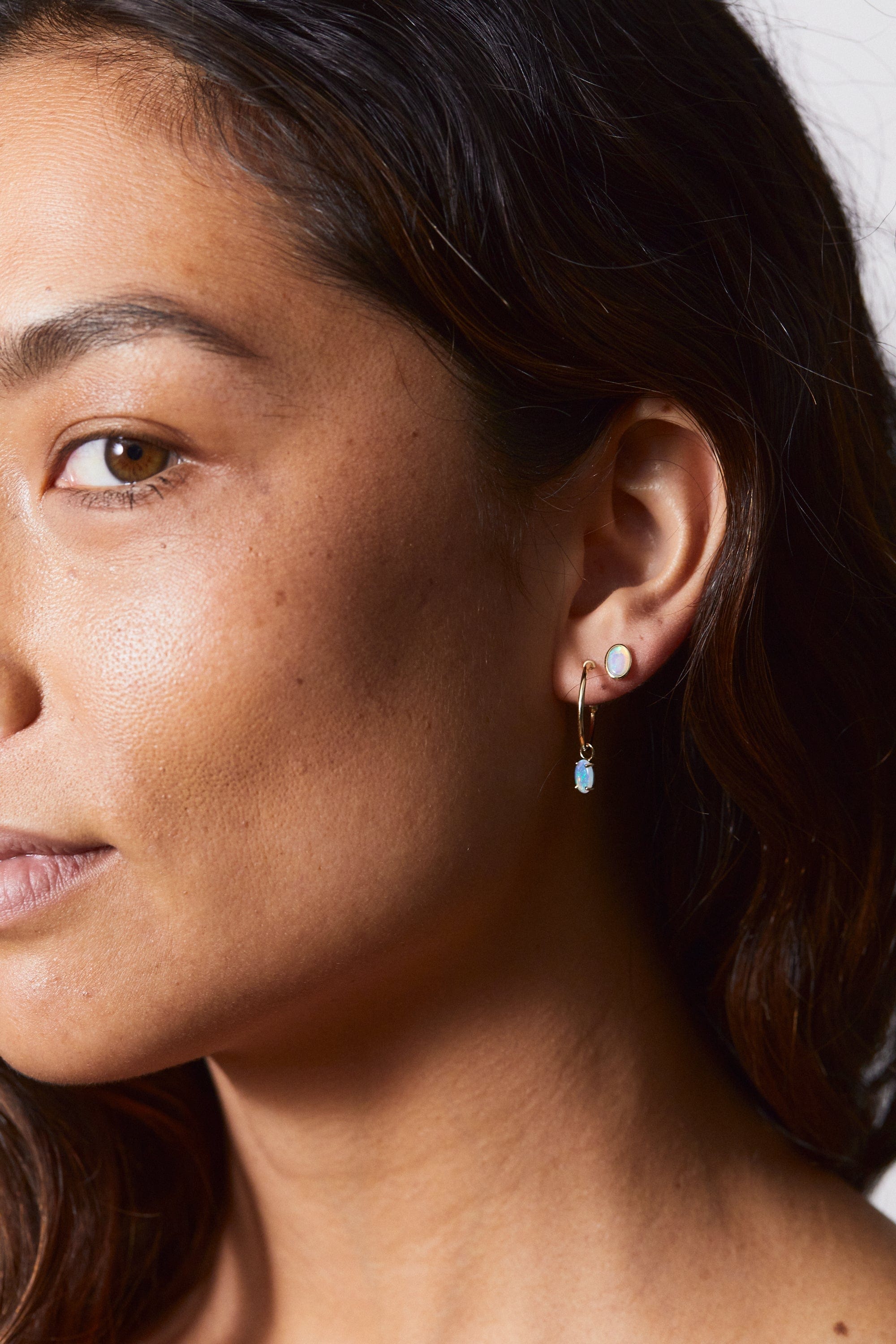 Fade to Black Jewelry EARRINGS Elegant Floating Hoops Earrings