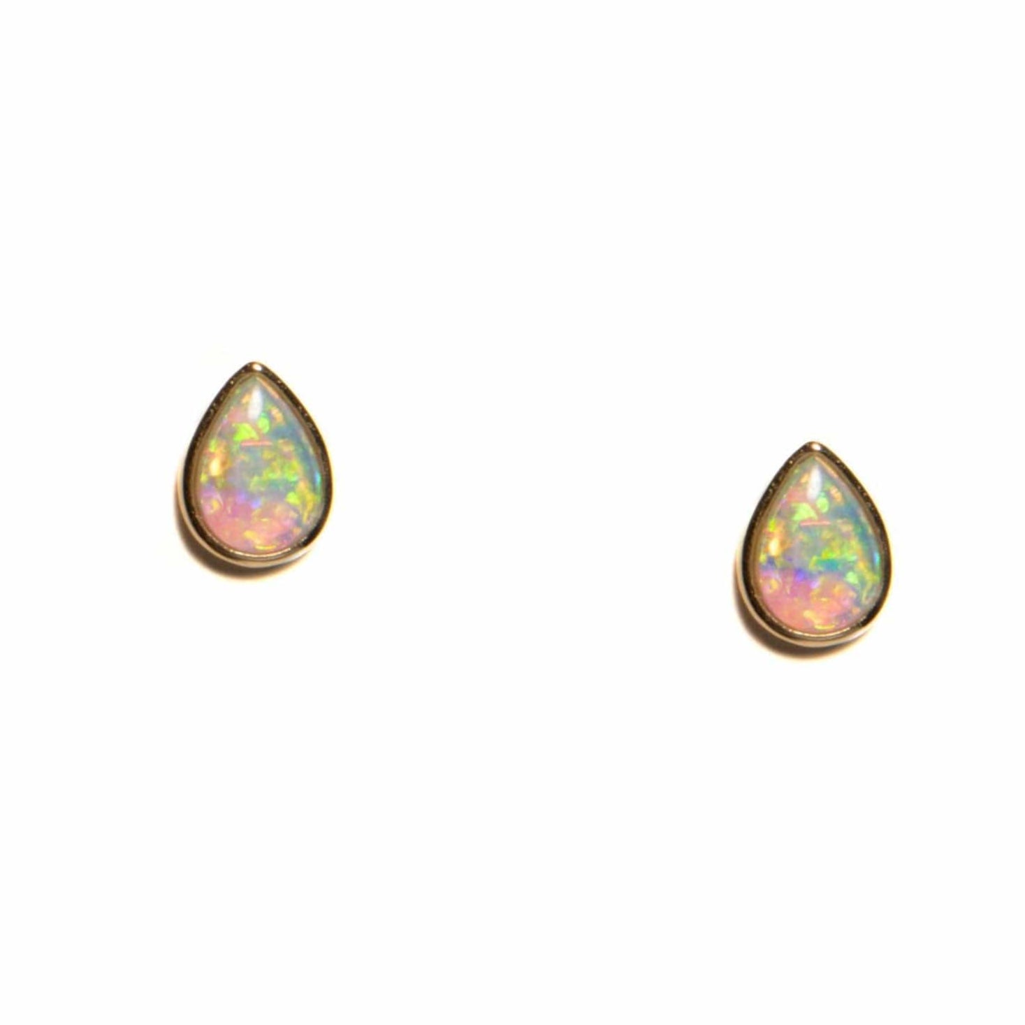 Fade to Black Jewelry EARRINGS Elegant Opal Earrings