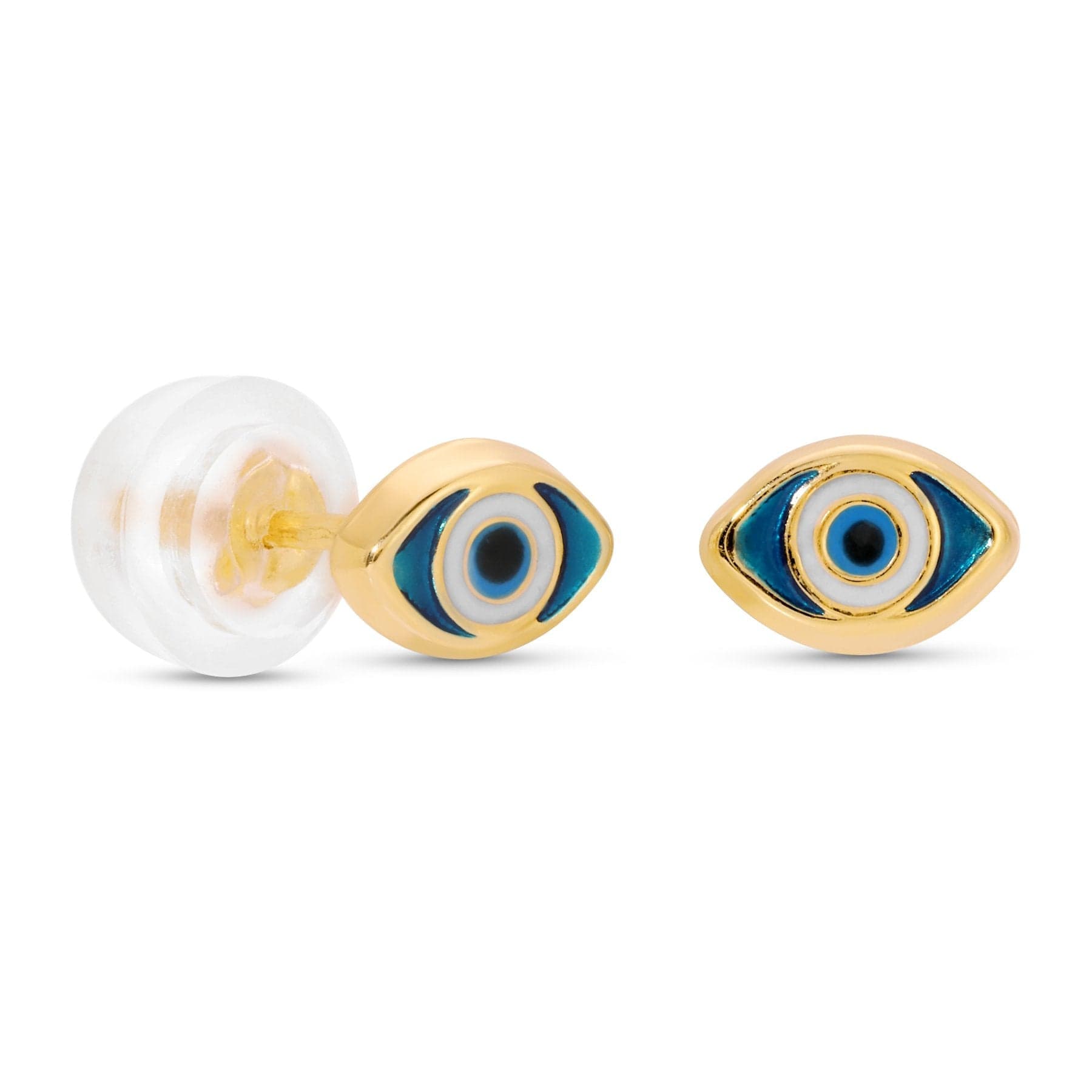 Curated Los Angeles EARRINGS Enamel Evil Eye