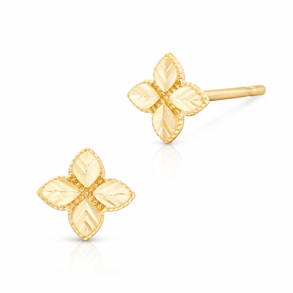 Curated Los Angeles Earrings Four Leaf Stud