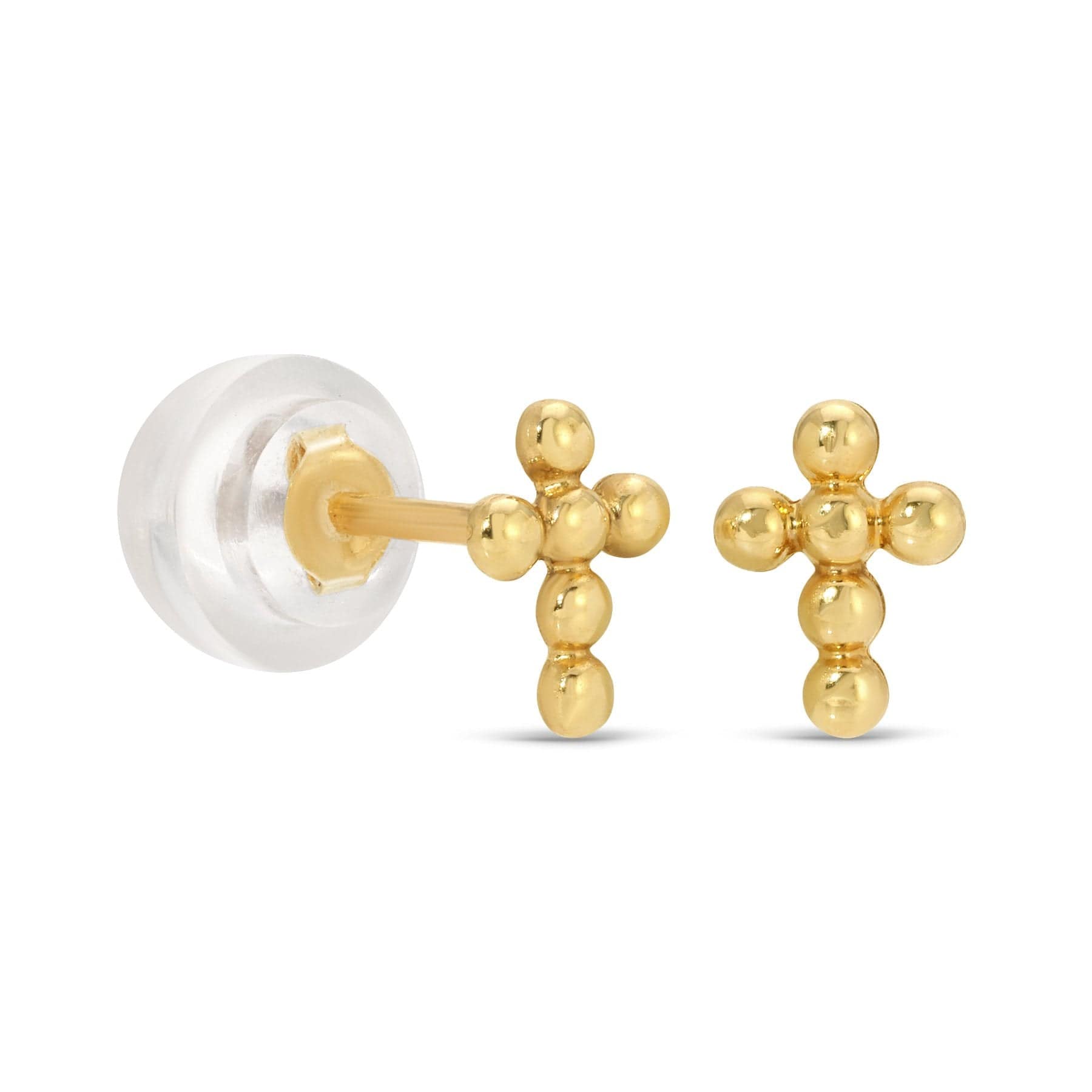 Curated Los Angeles EARRINGS Gold Cross Studs