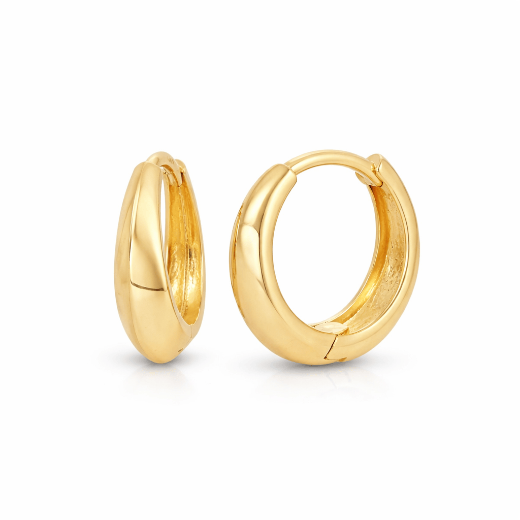 Curated Los Angeles EARRINGS Large V Curve Huggies