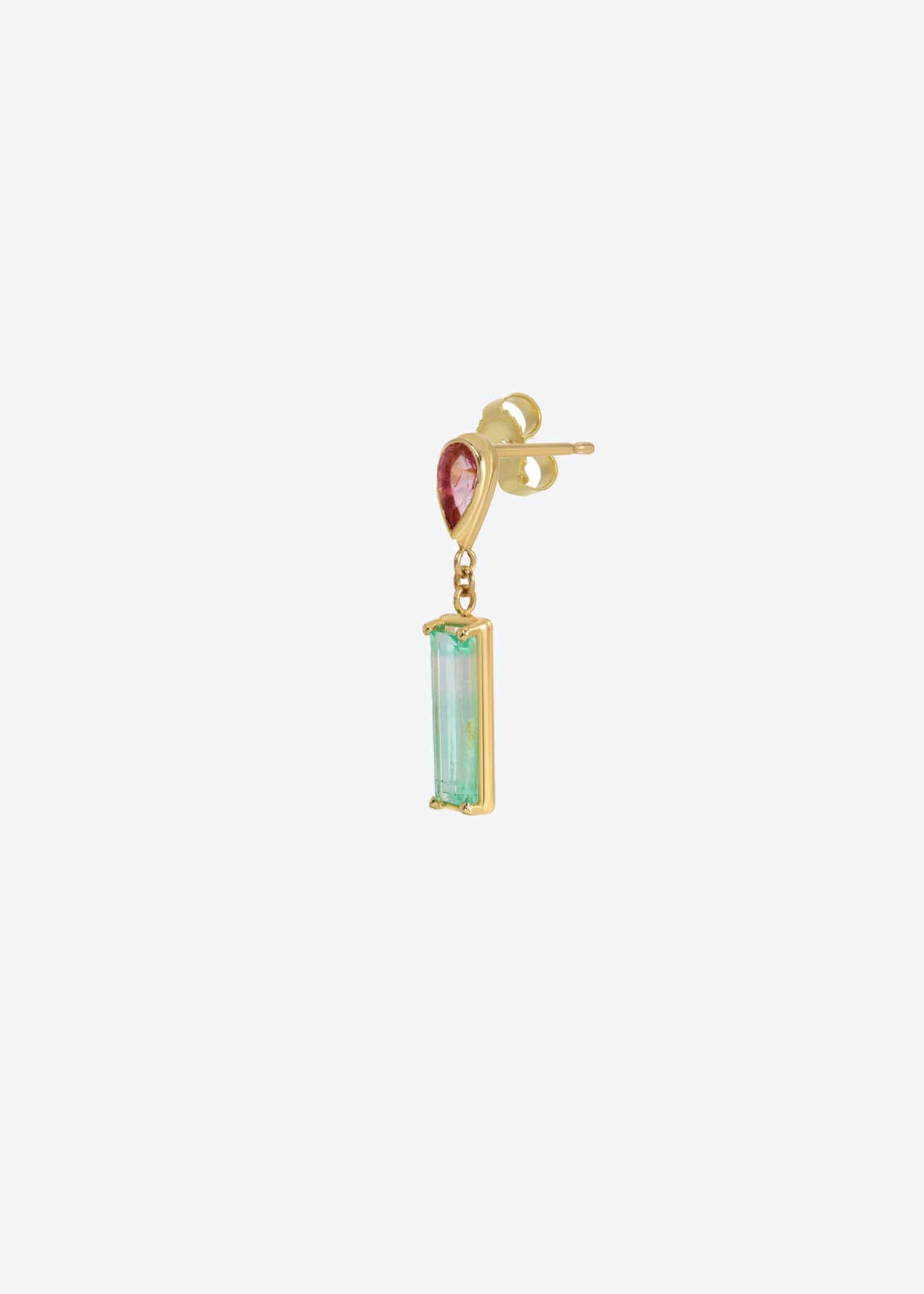 christinamagdolna EARRINGS Little Gem Earring in Tourmaline