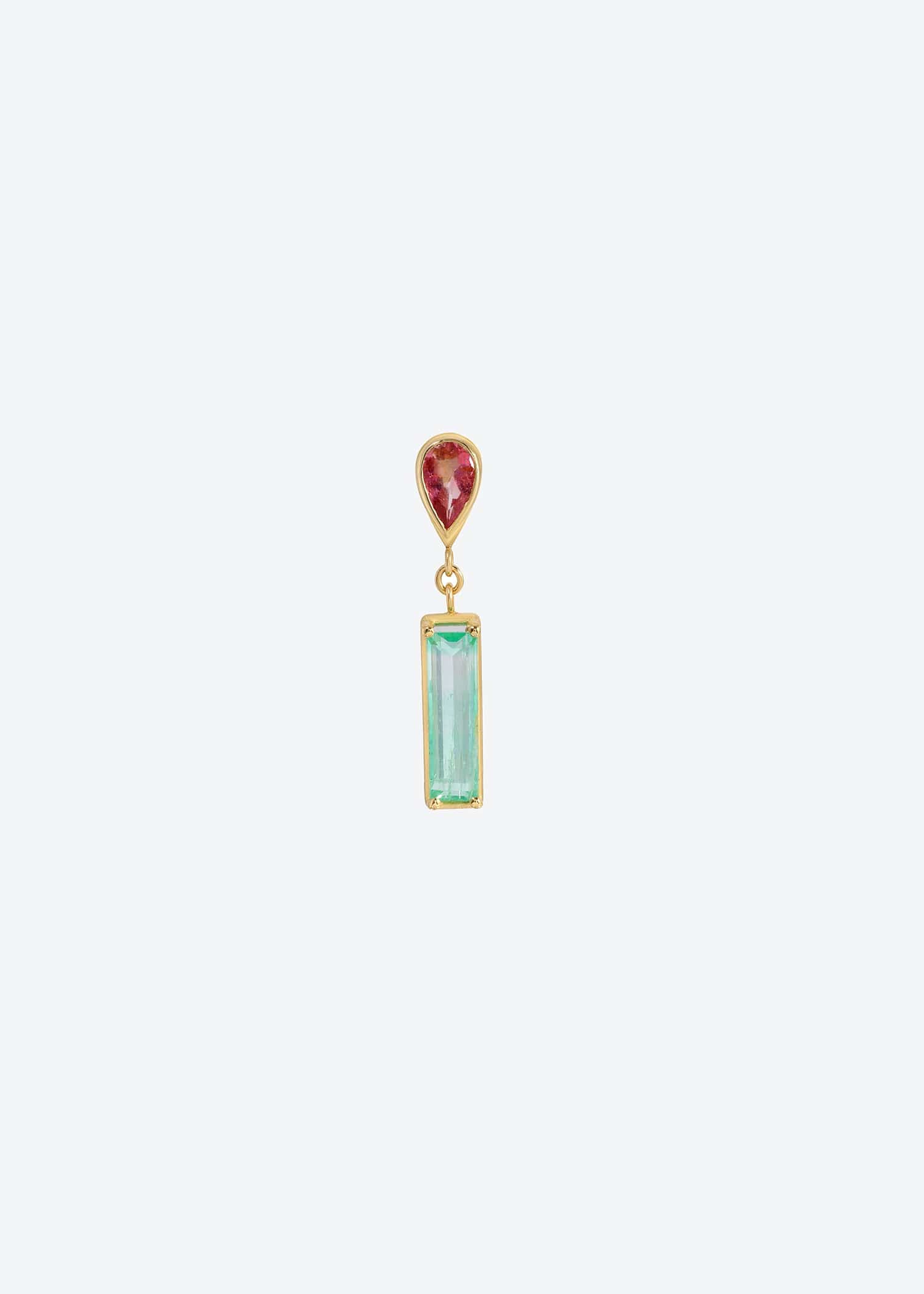 christinamagdolna EARRINGS Little Gem Earring in Tourmaline