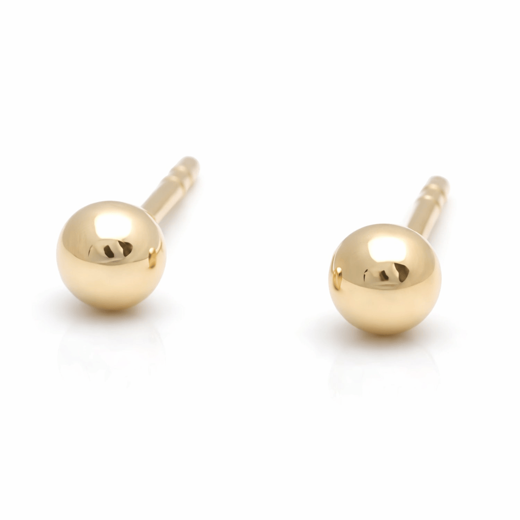 Curated Los Angeles EARRINGS Mini Gold Ball Studs