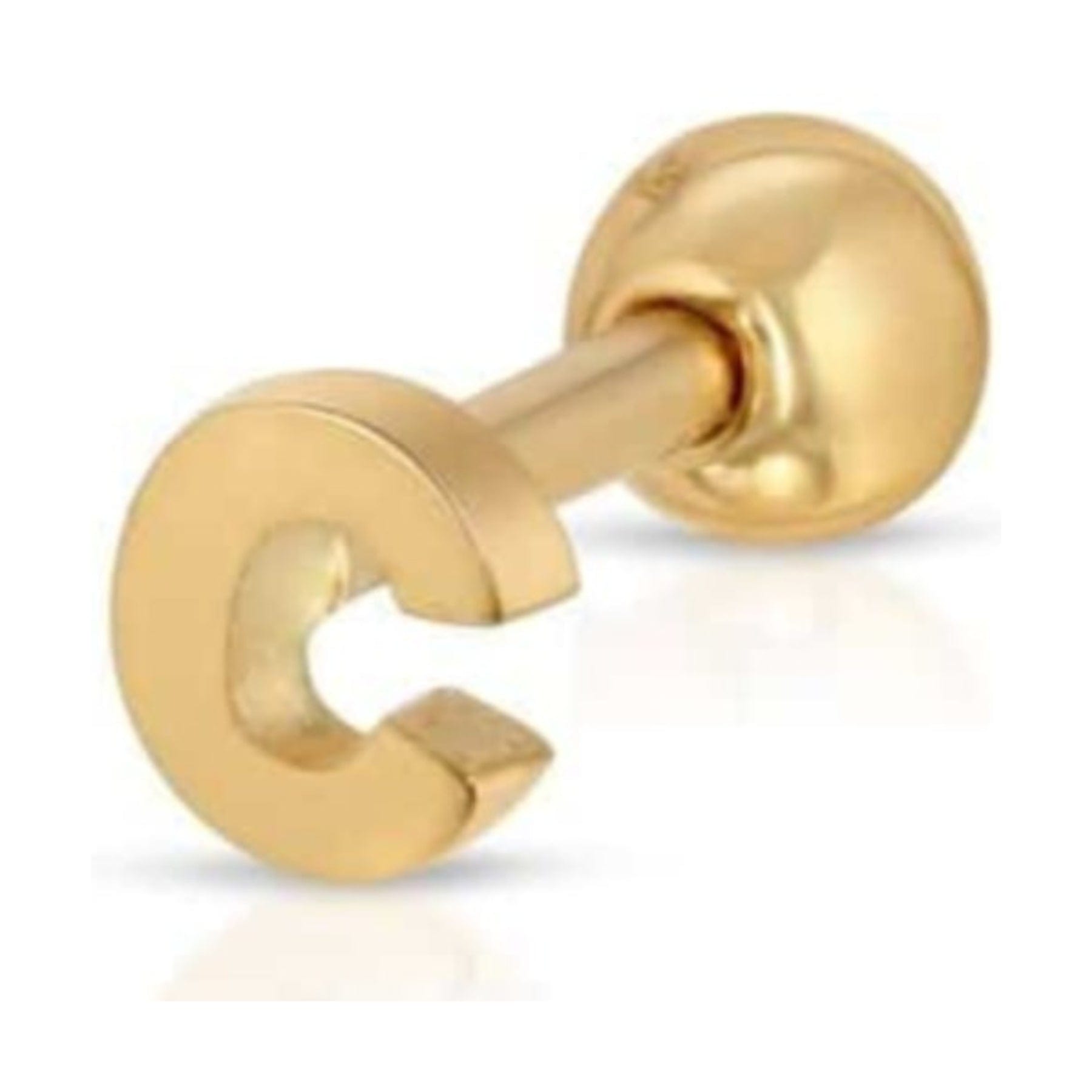 Curated Los Angeles EARRINGS Mini Initial Stud Earring