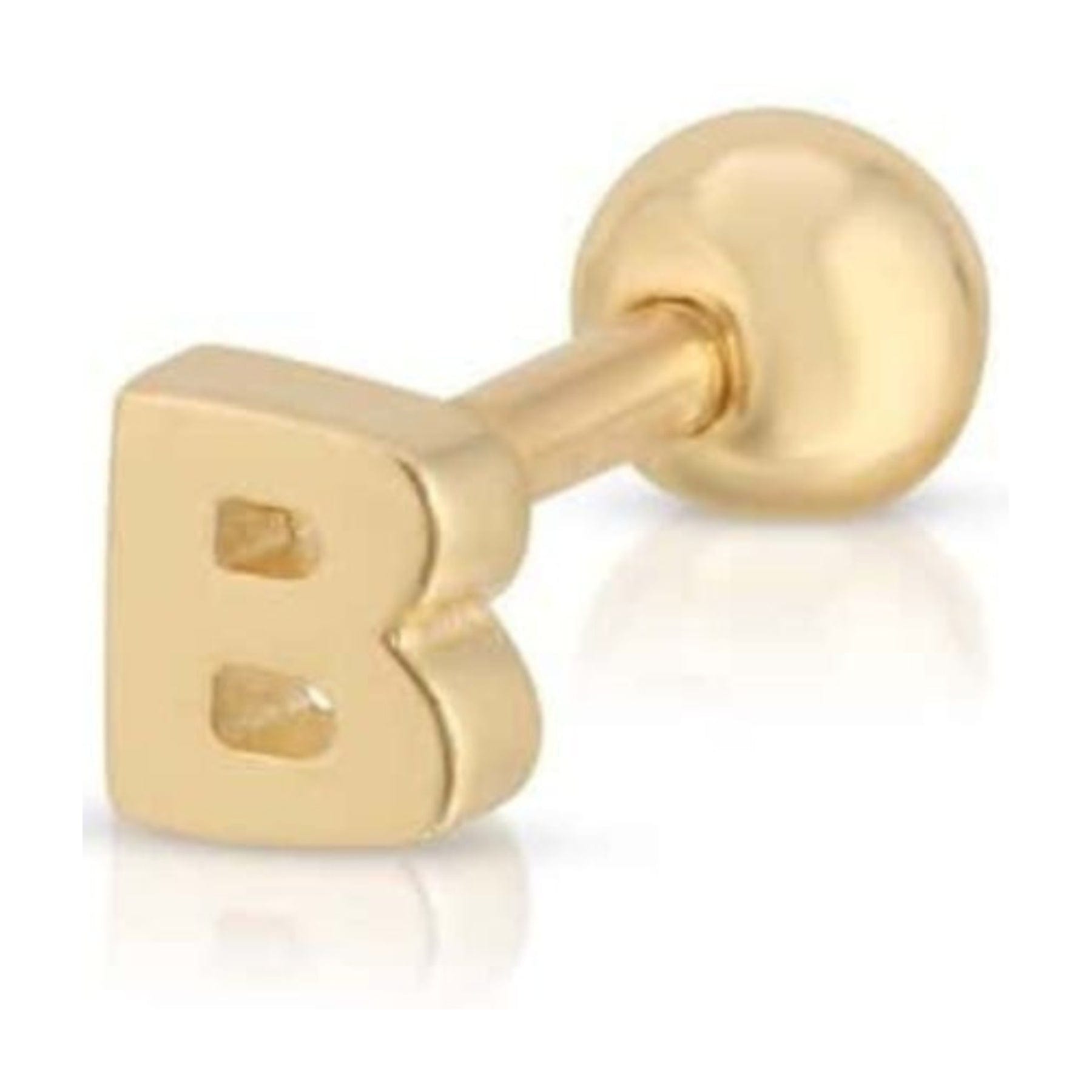 Curated Los Angeles EARRINGS Mini Initial Stud Earring