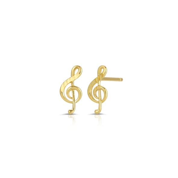 Curated Los Angeles EARRINGS Music Note Stud Earrings