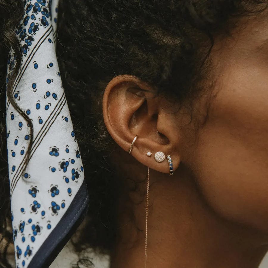 bluboho EARRINGS Nova Diamond Threader Earring