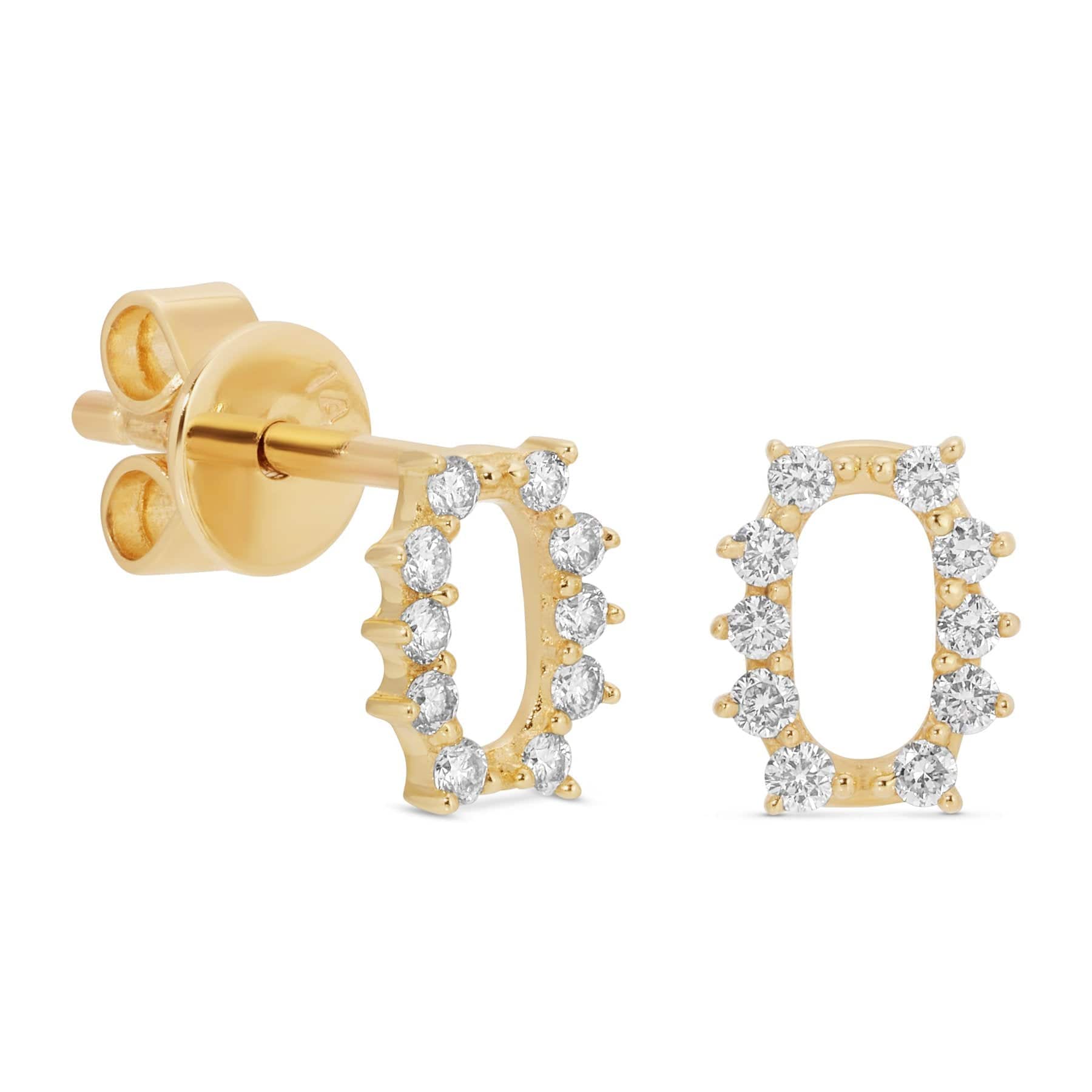 Curated Los Angeles EARRINGS Oval Diamond Stud Earrings