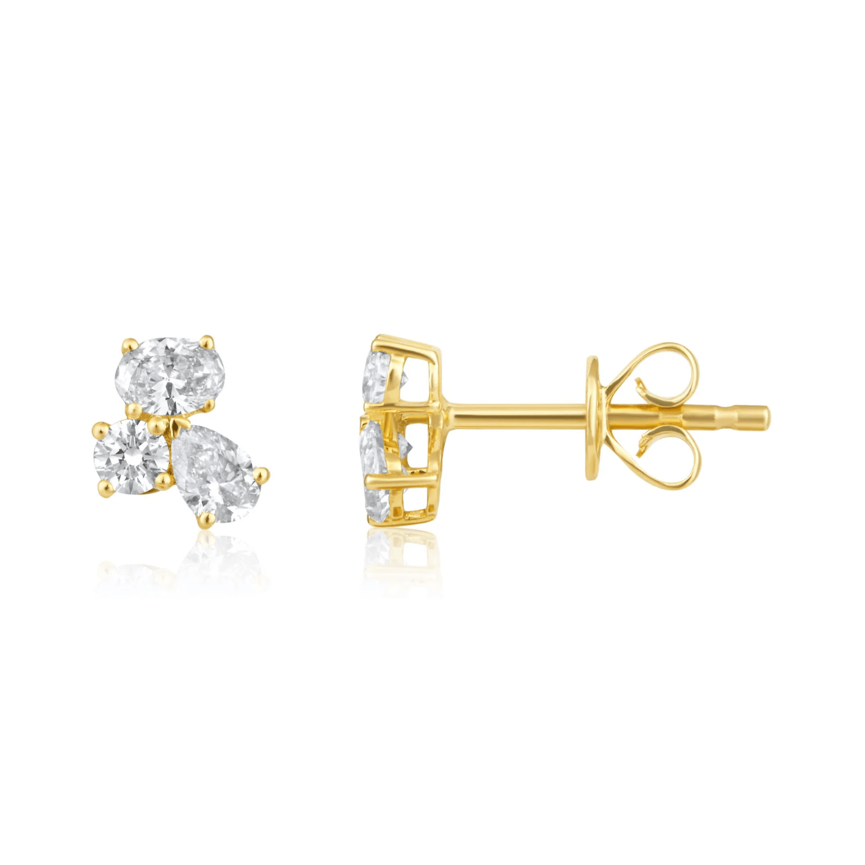Curated Los Angeles EARRINGS Oval Round Pear Cluster Stud Earrings