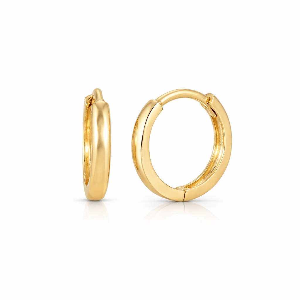 Curated Los Angeles EARRINGS Rounded 14K Huggie