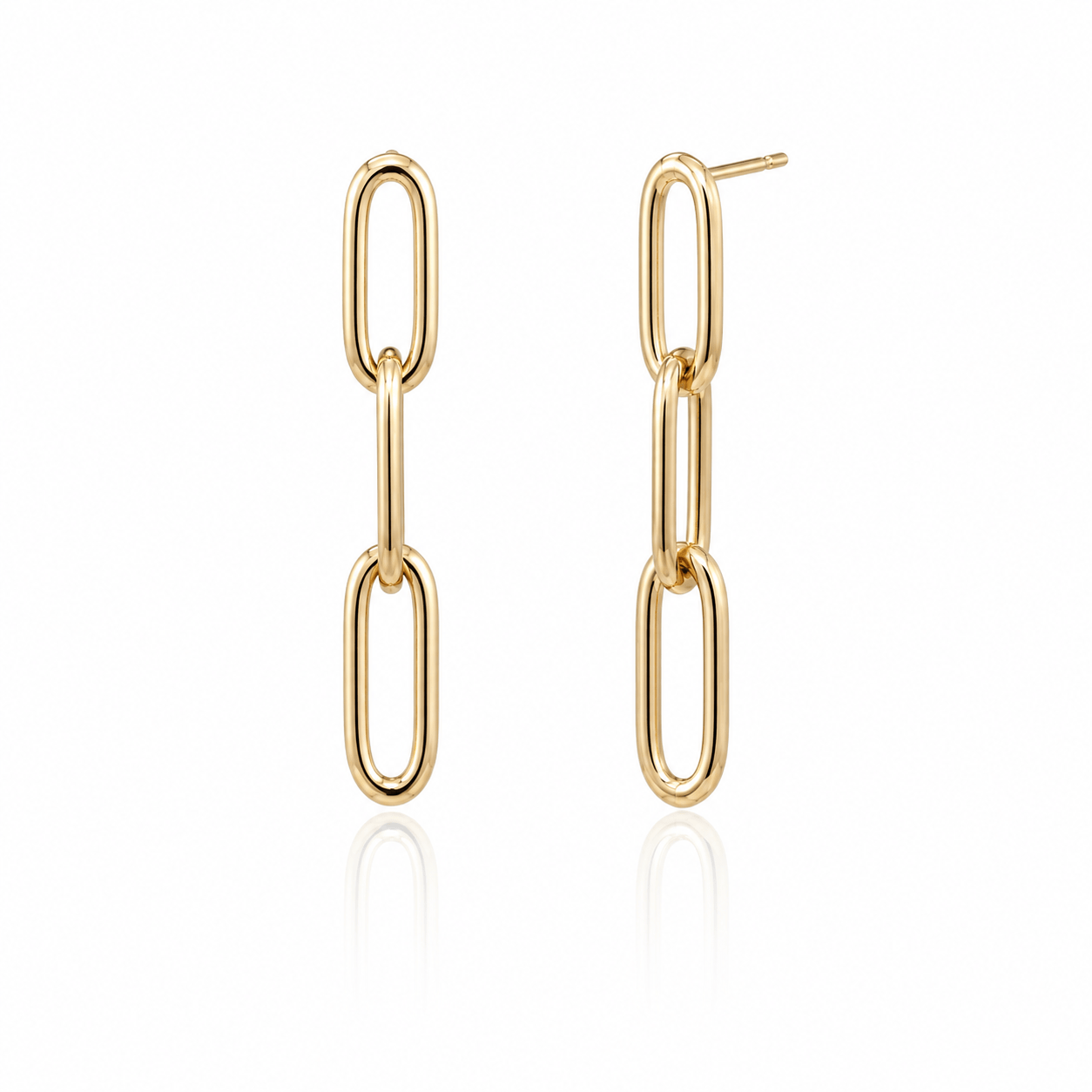 CLA EARRINGS Three-Link Drop Earrings
