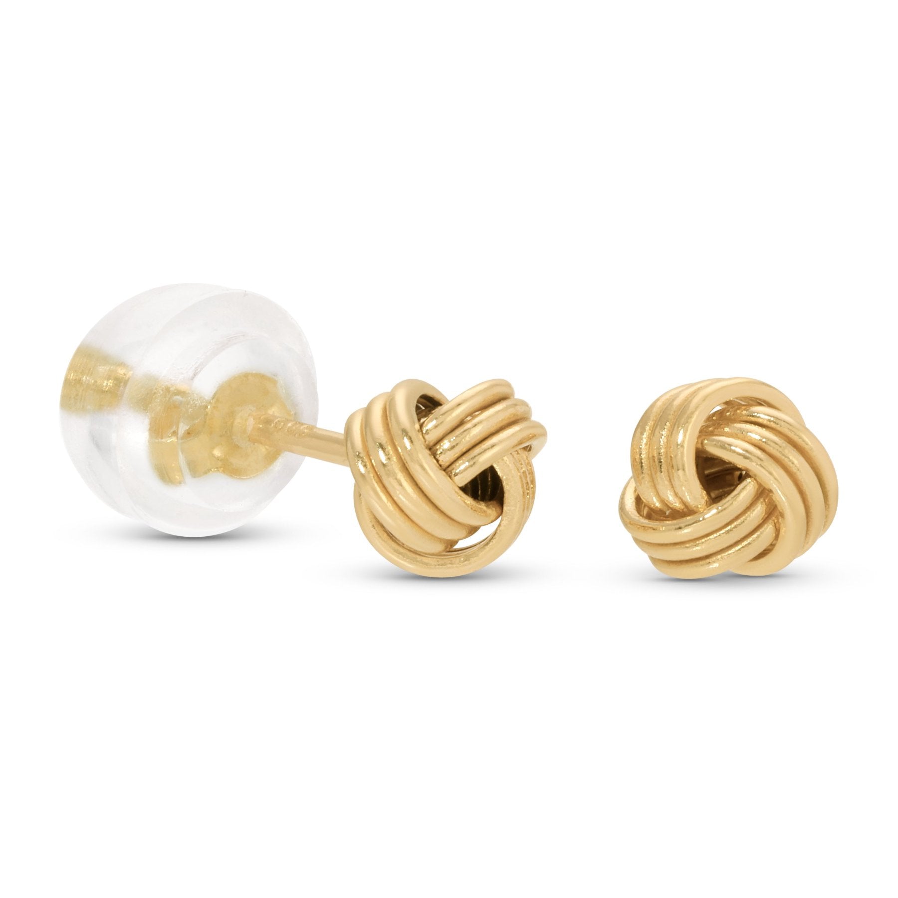 Curated Los Angeles EARRINGS Yellow Gold Knot Studs