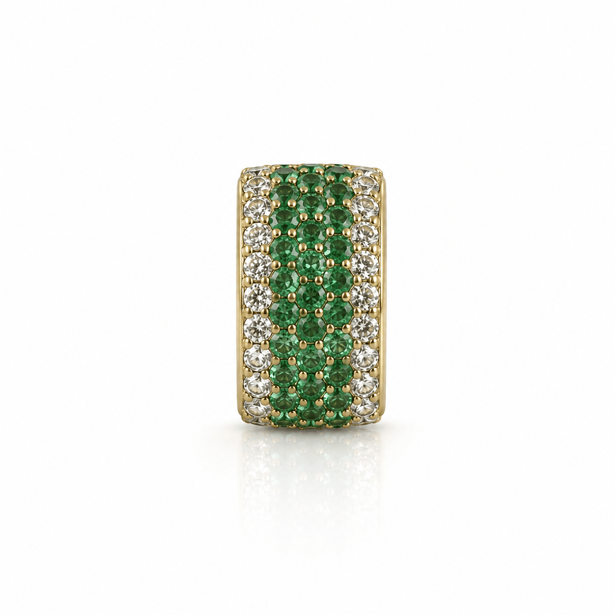 Curated Los Angeles Emerald and Diamond Rondelle