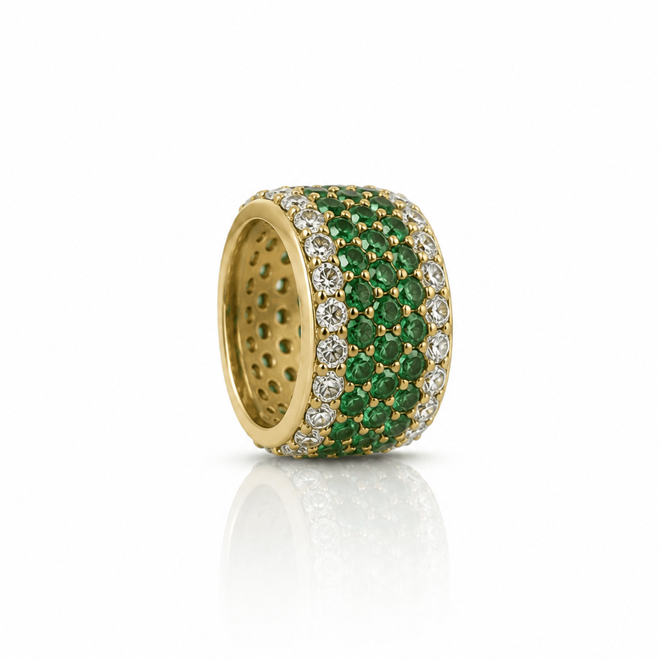 Curated Los Angeles Emerald and Diamond Rondelle