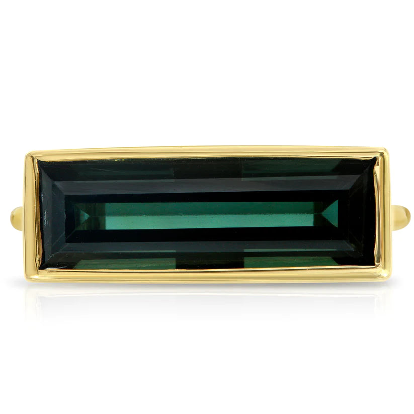 Botanical Green Tourmaline Ring