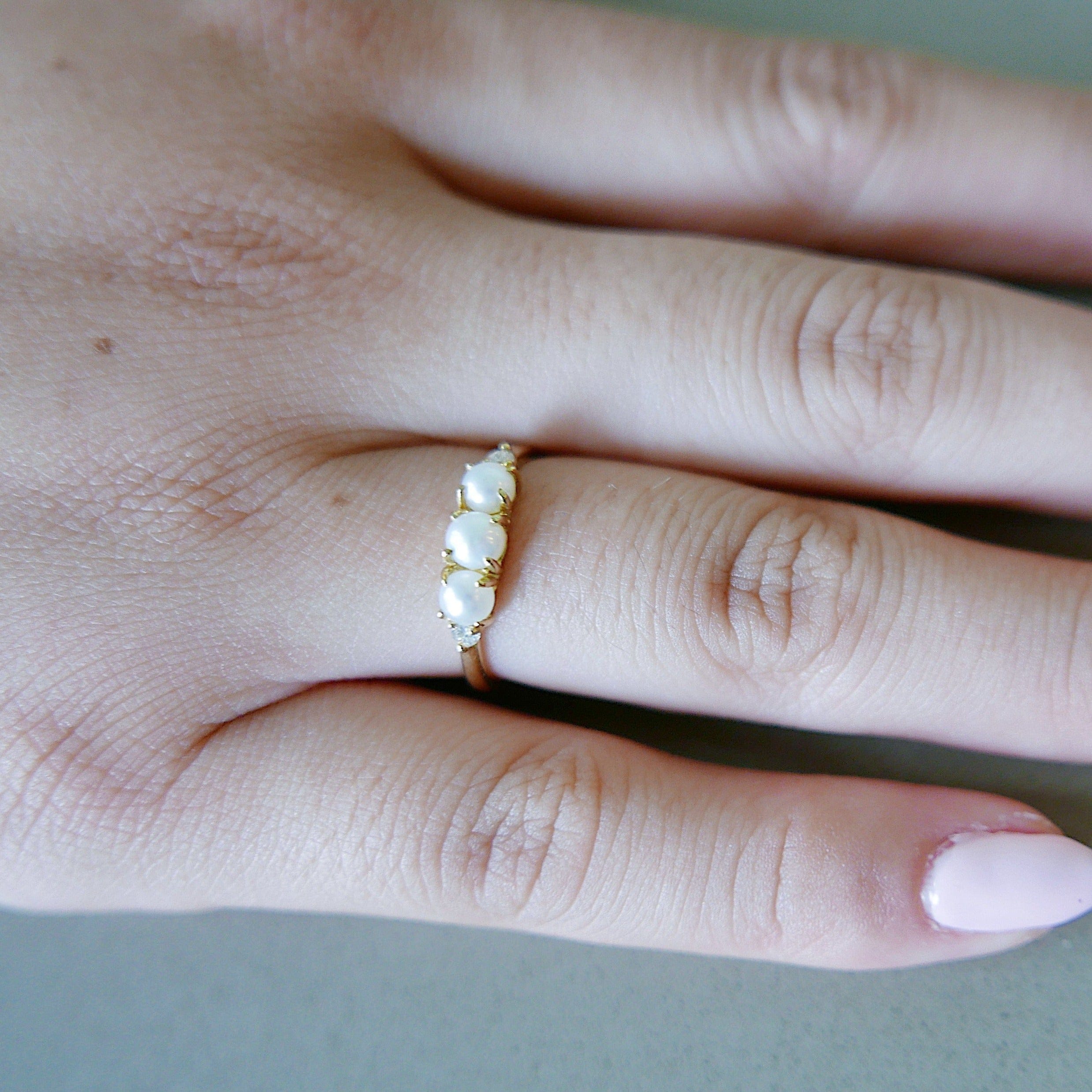 Mason Grace Jewelry Hailey Pearl Ring