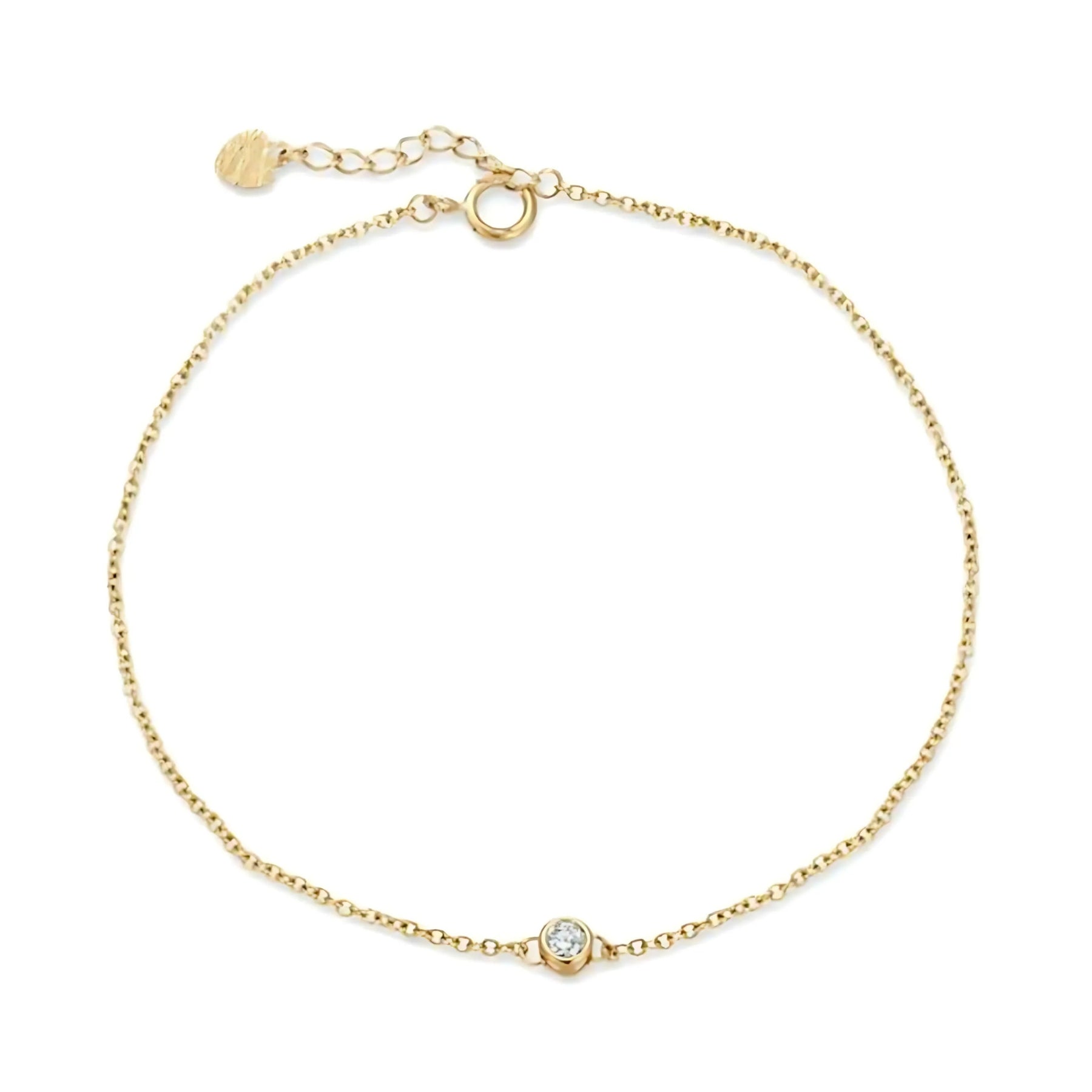 Diamond Bezel Solitaire Bracelet