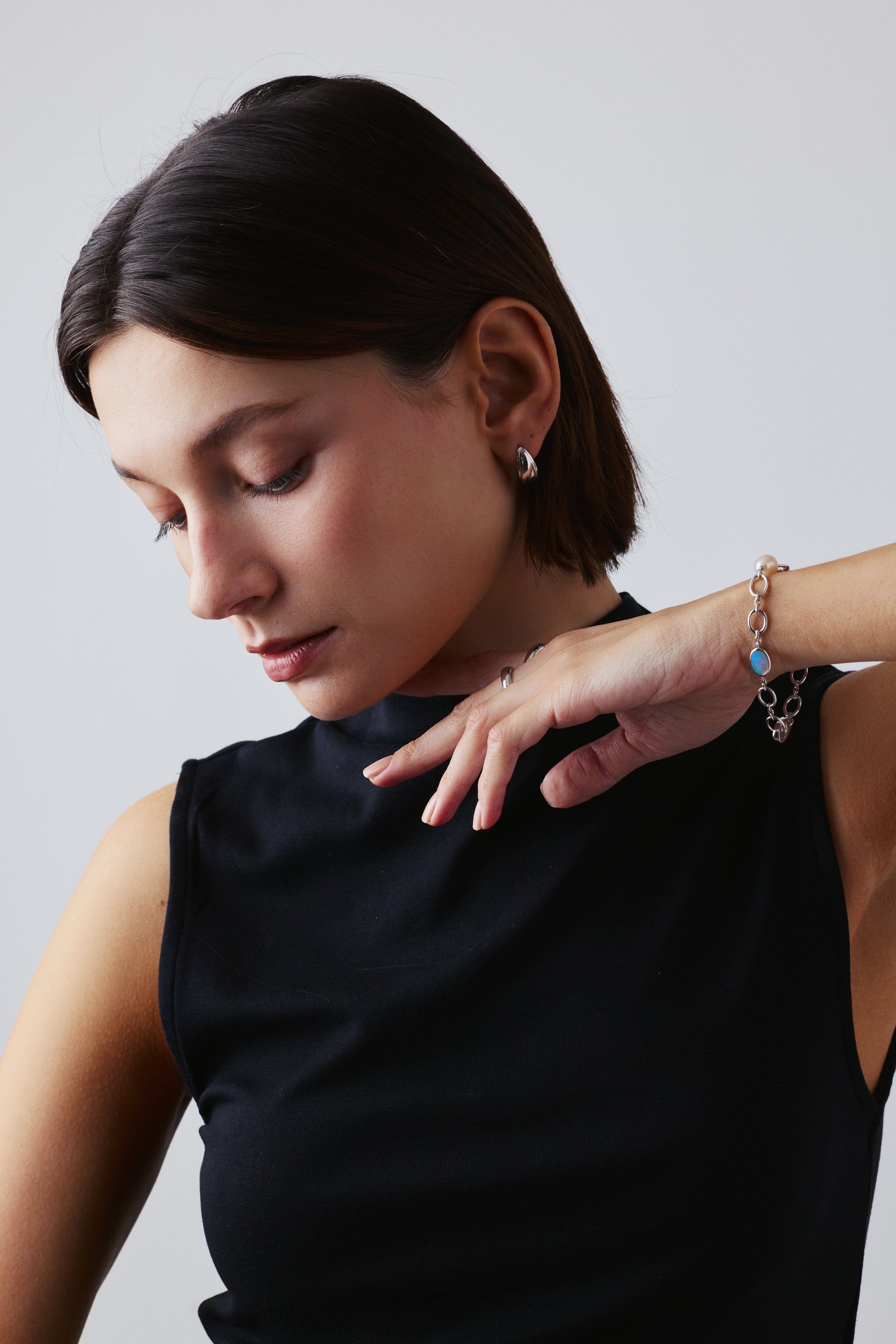FADE TO BLACK STUDIO Lux Dome Earrings