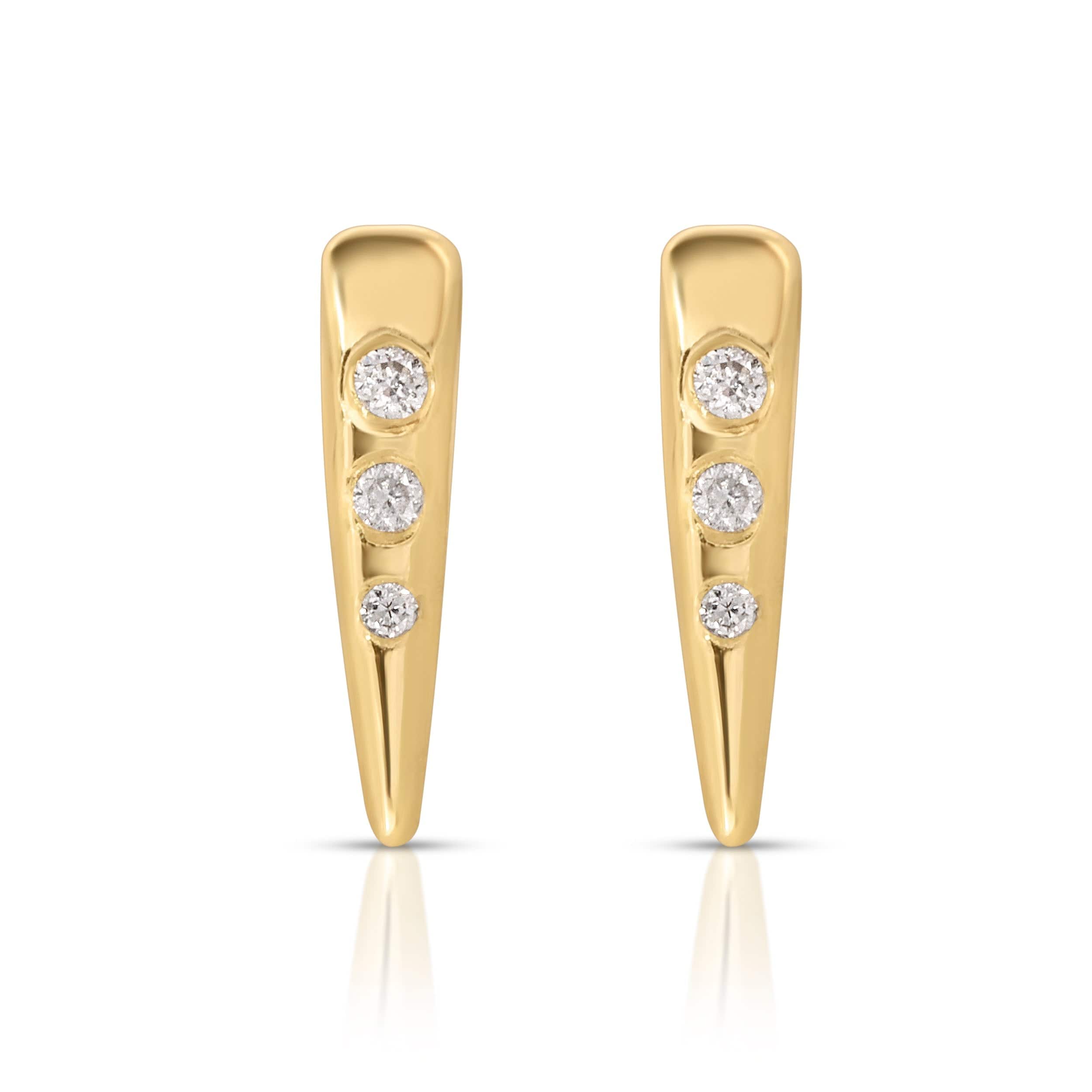 Danielle Morgan Jewelry Mini Diamond Spike Studs