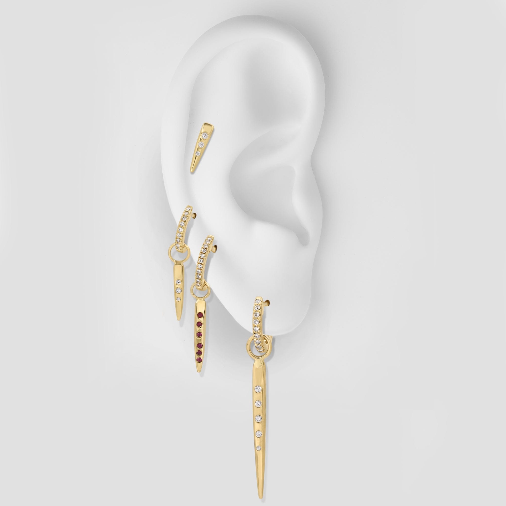 Danielle Morgan Jewelry Mini Diamond Spike Studs