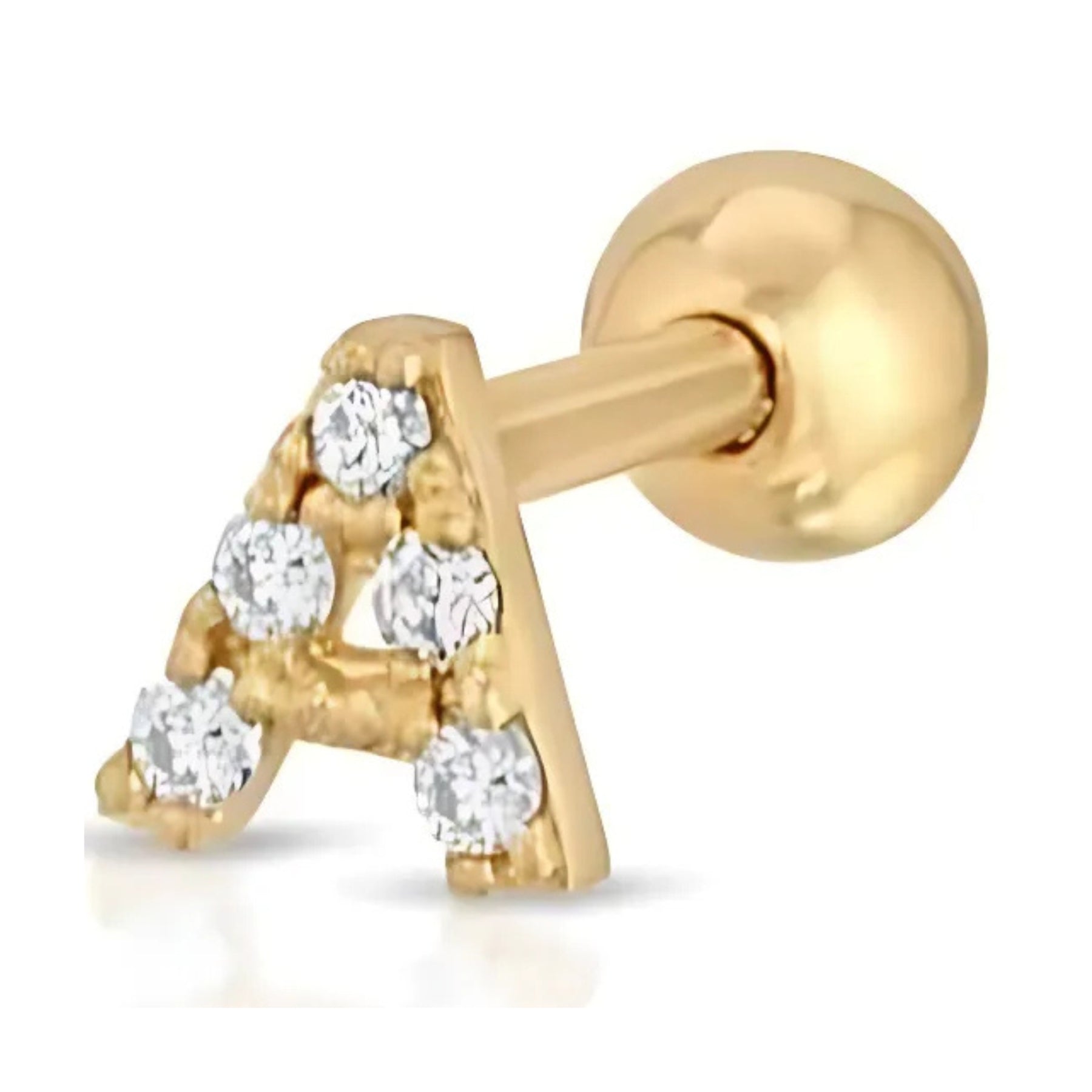 Mini Initial Diamond Studs