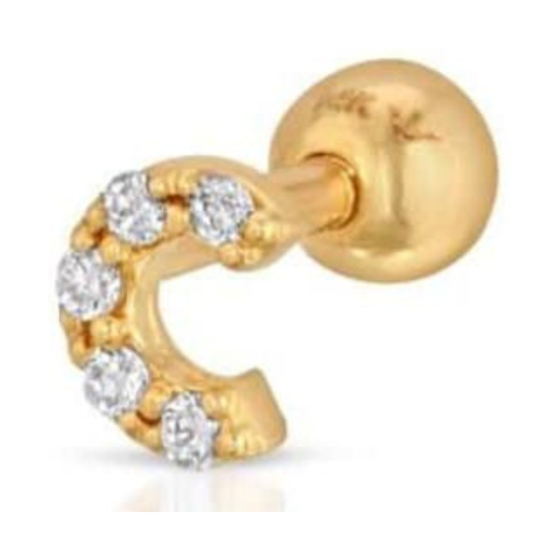 Mini Initial Diamond Studs
