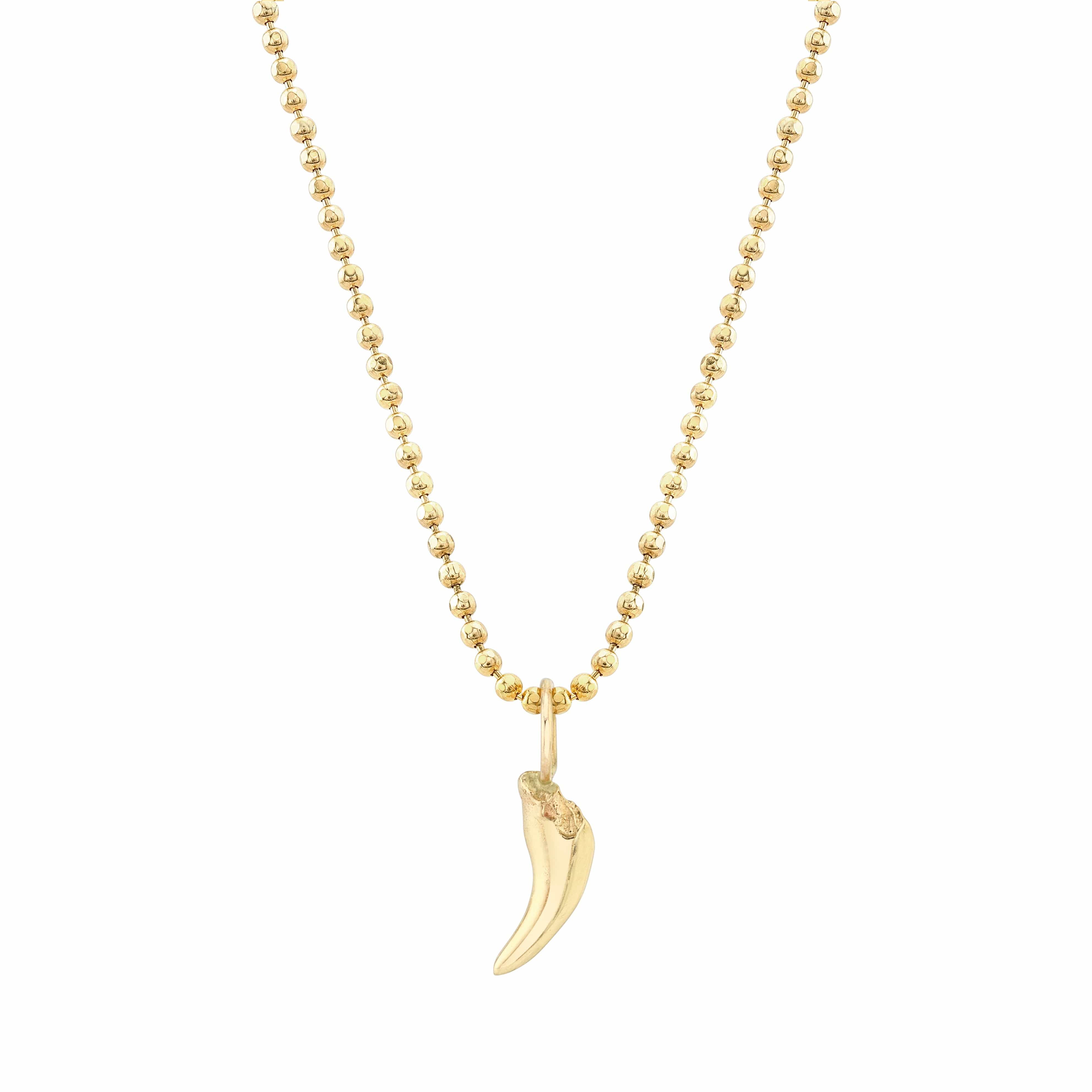 Carter Eve Jewelry NECKLACES Custom 14K Gold Puppy Tooth Pendant