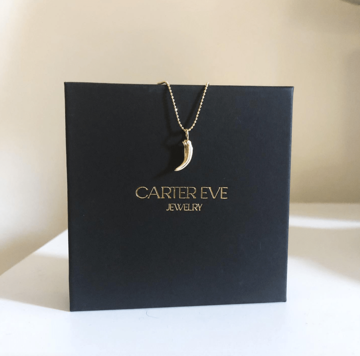 Carter Eve Jewelry NECKLACES Custom 14K Gold Puppy Tooth Pendant