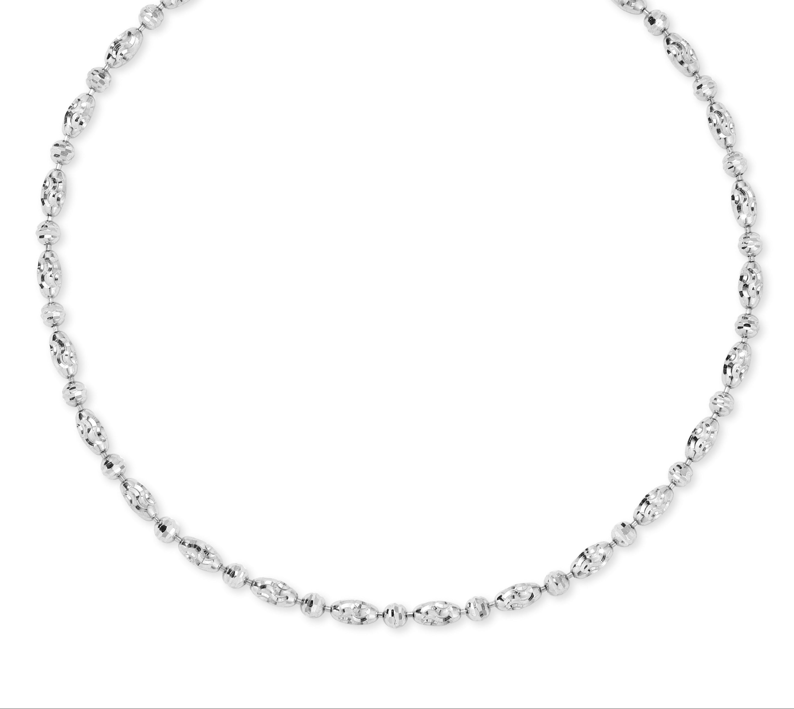 Curated Los Angeles NECKLACES Diamond Cut Gold Bead Necklace