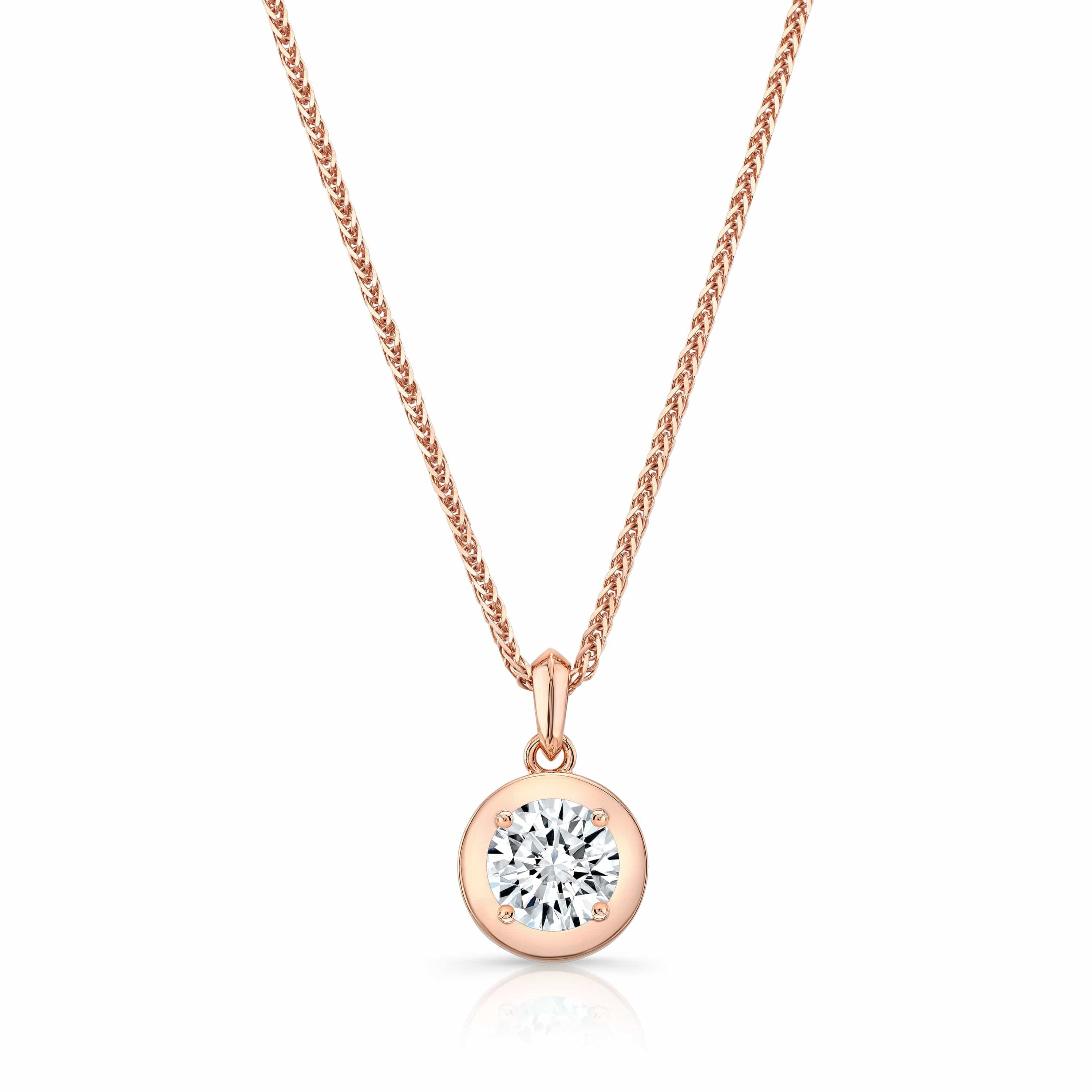 Carter Eve Jewelry NECKLACES 14K Rose Gold Diamond Orb Necklace
