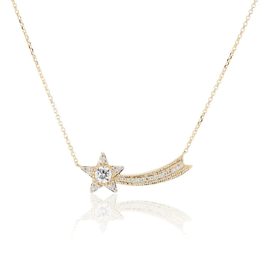 Charlie and Marcelle NECKLACES Diamond Shooting Star Necklace
