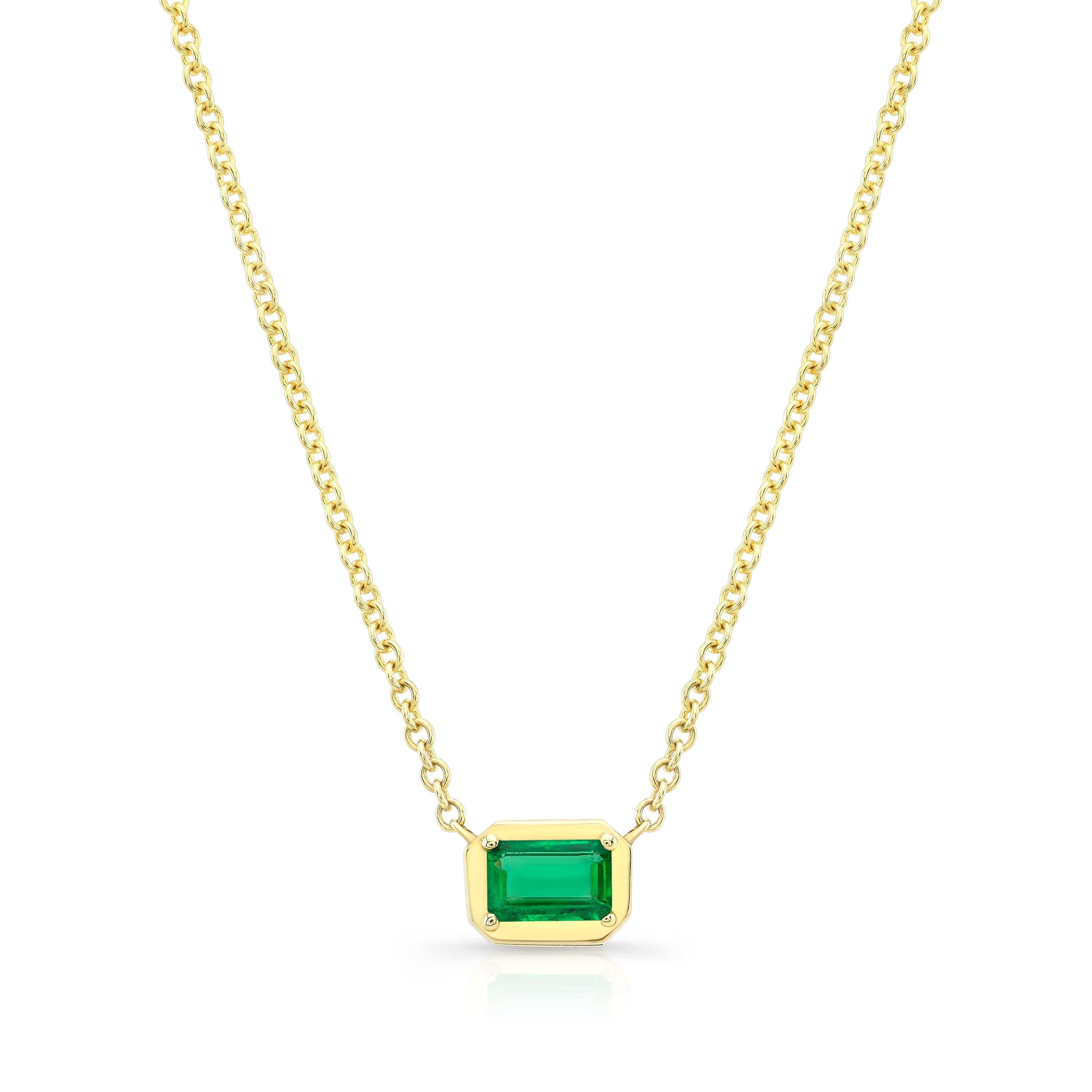 Carter Eve Jewelry NECKLACES Emerald Stone Necklace Pendant