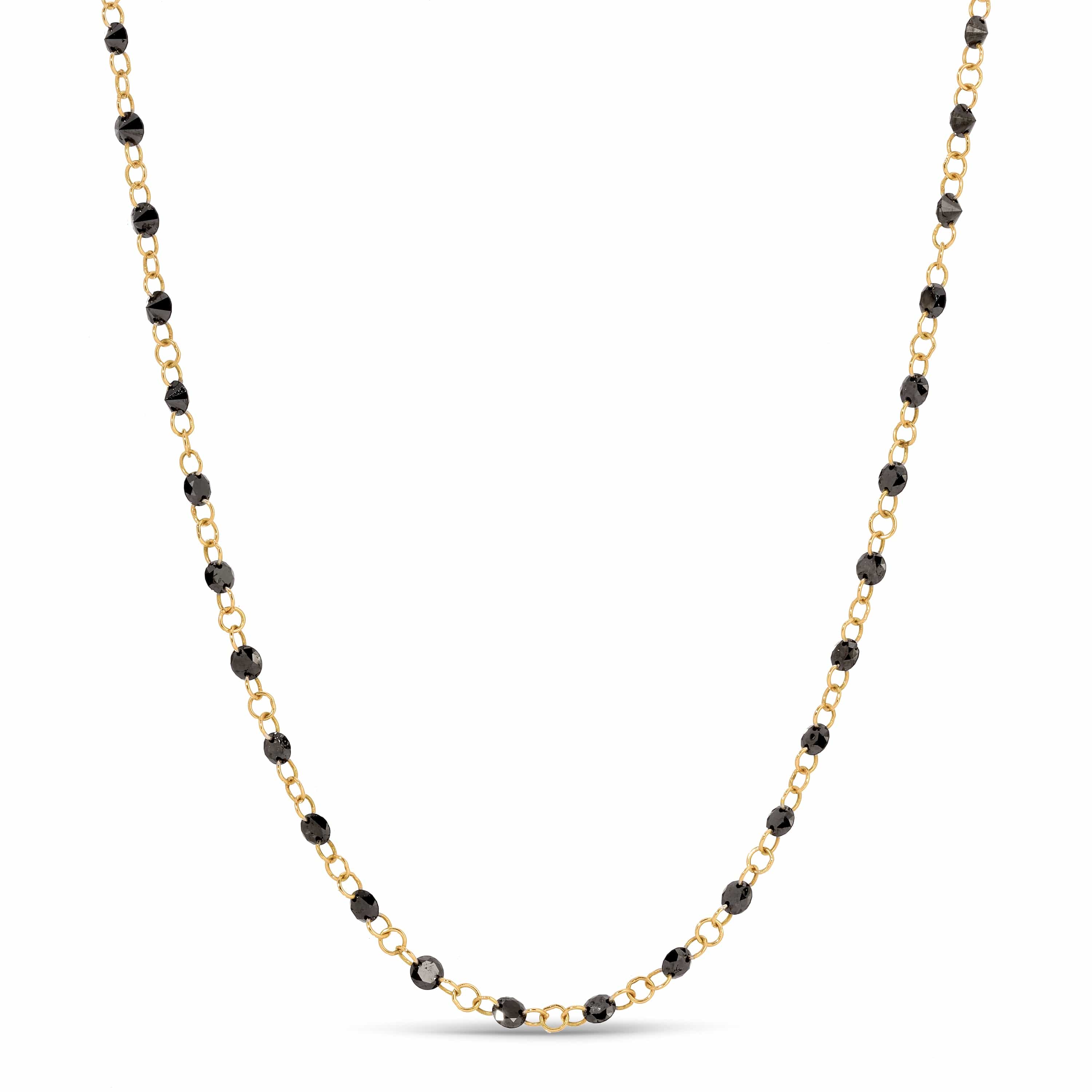 Curated Los Angeles NECKLACES Floating Black Diamond Necklace