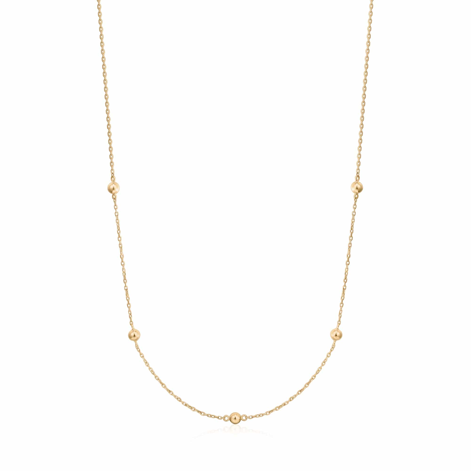 CLA NECKLACES Gold Bead Necklace