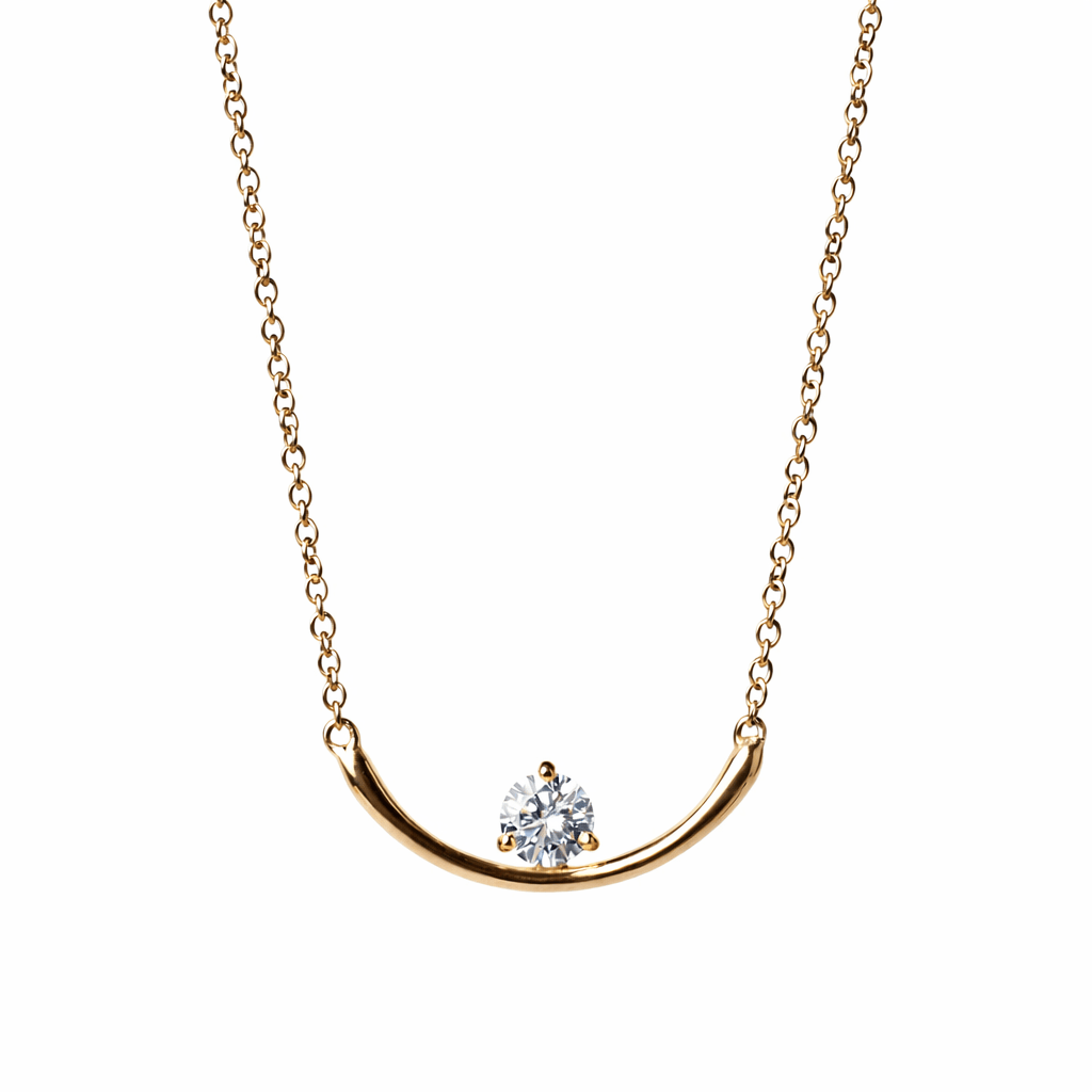 FADE TO BLACK STUDIO NECKLACES Half Light Diamond Necklace