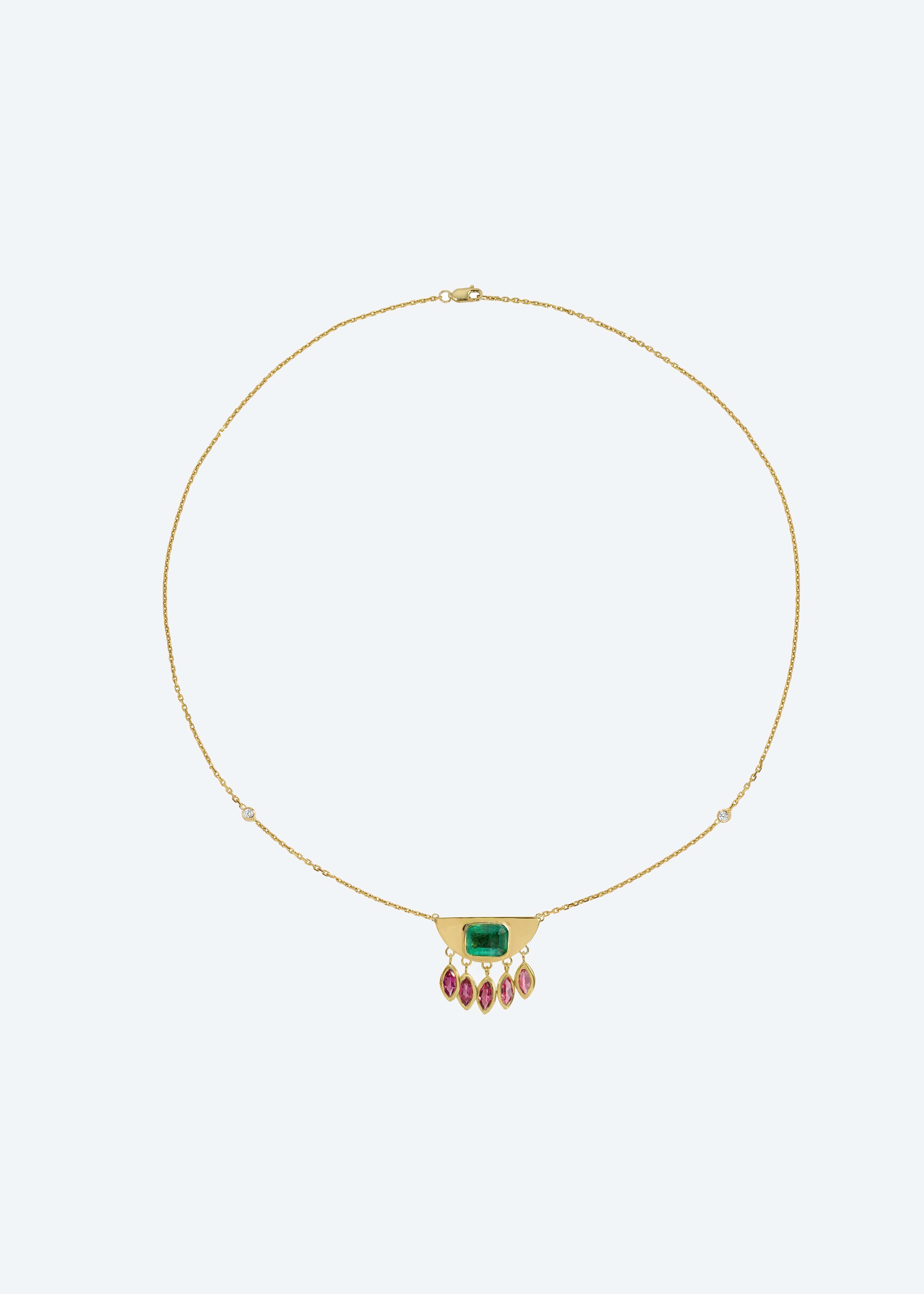 christinamagdolna NECKLACES Half Moon Necklace