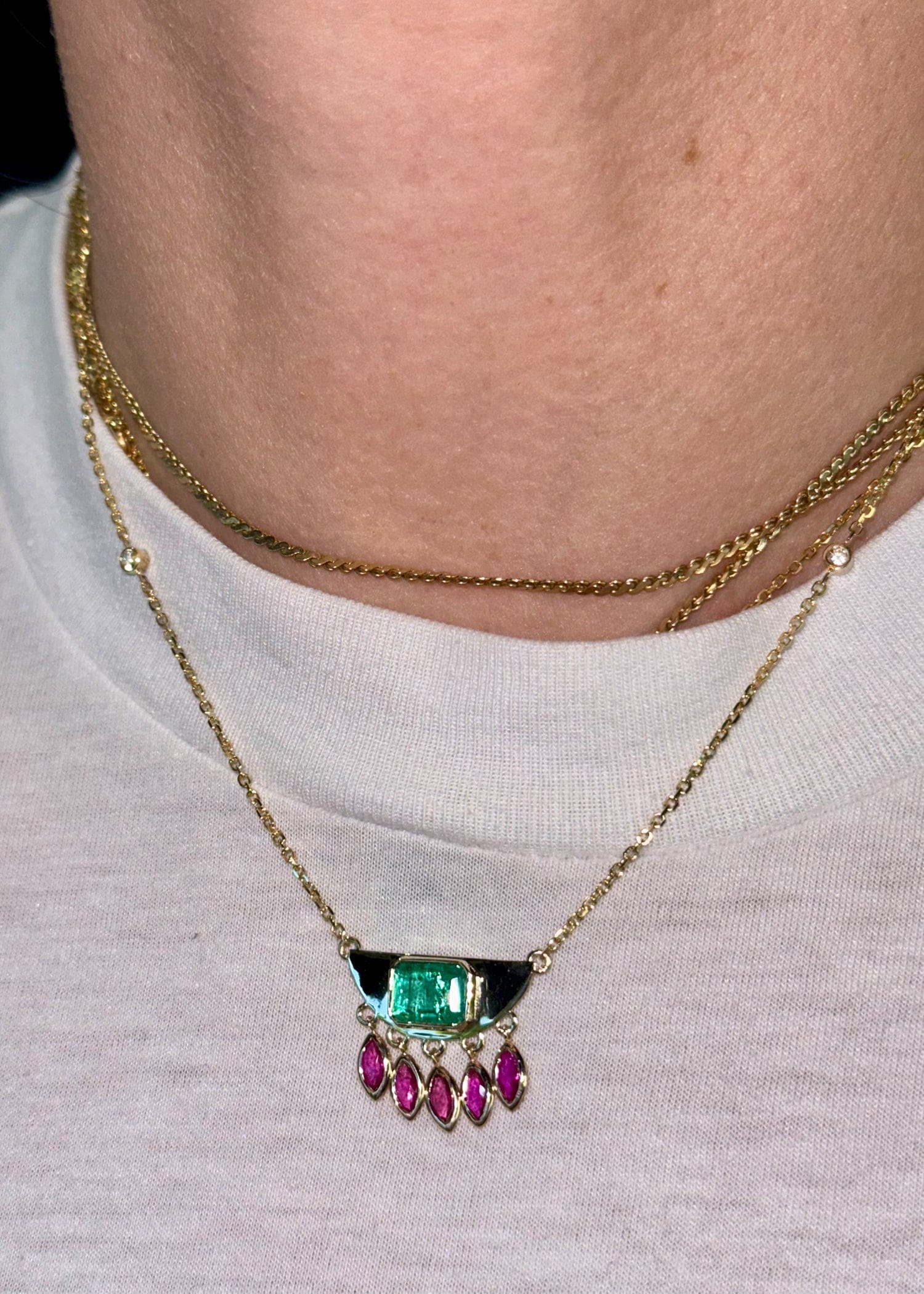 christinamagdolna NECKLACES Half Moon Necklace