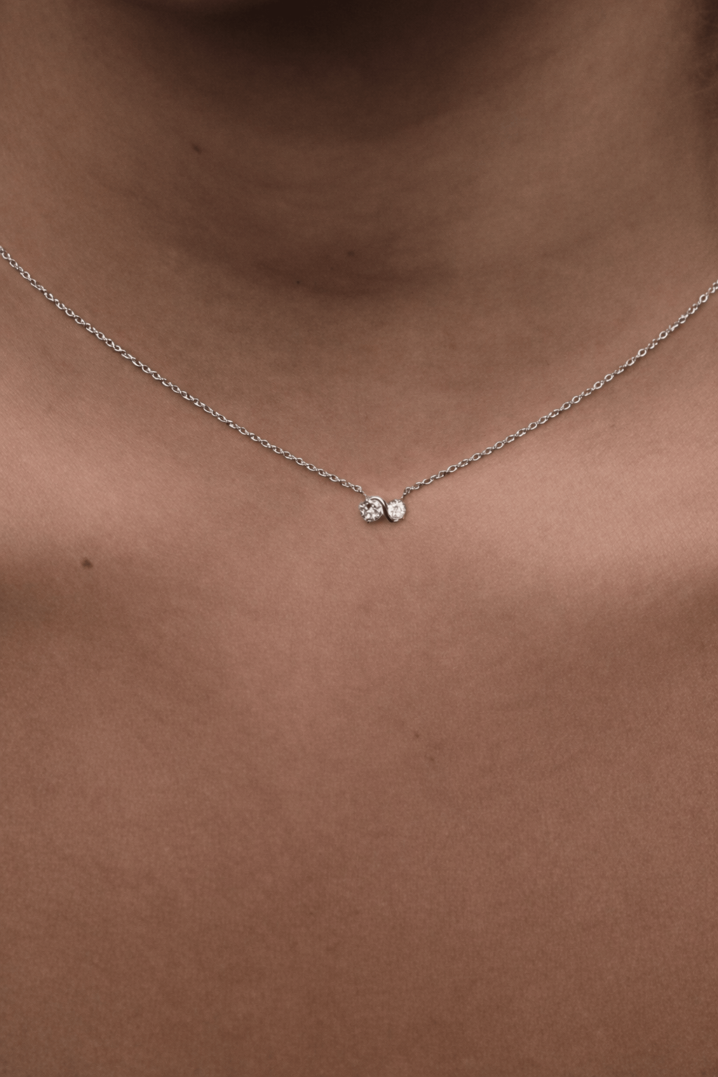 FADE TO BLACK STUDIO NECKLACES Infinite Diamond Necklace White Gold