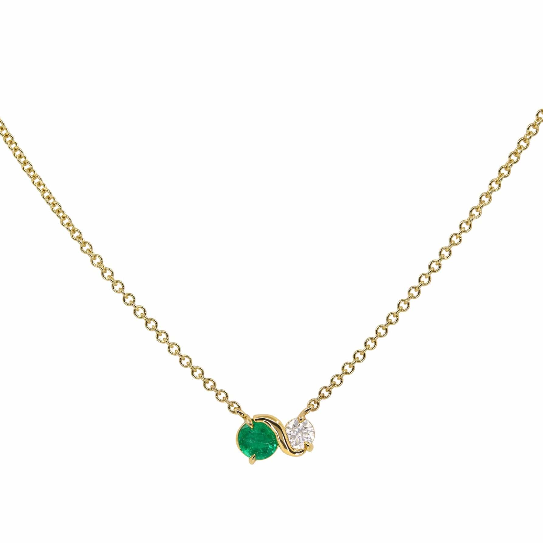 FADE TO BLACK STUDIO NECKLACES Infinite Emerald Necklace