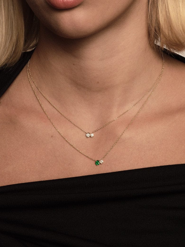 FADE TO BLACK STUDIO NECKLACES Infinite Emerald Necklace
