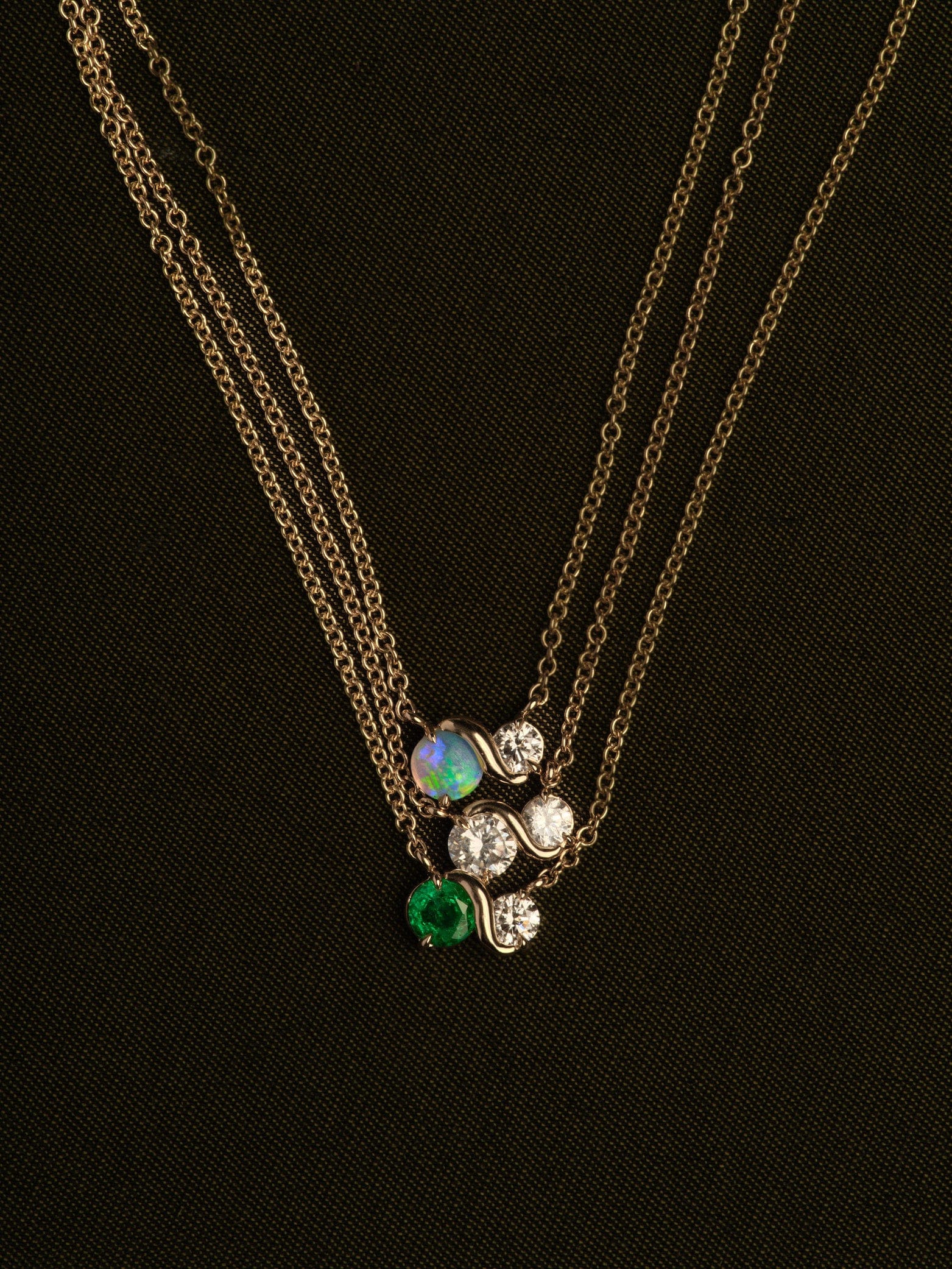 FADE TO BLACK STUDIO NECKLACES Infinite Opal Necklace