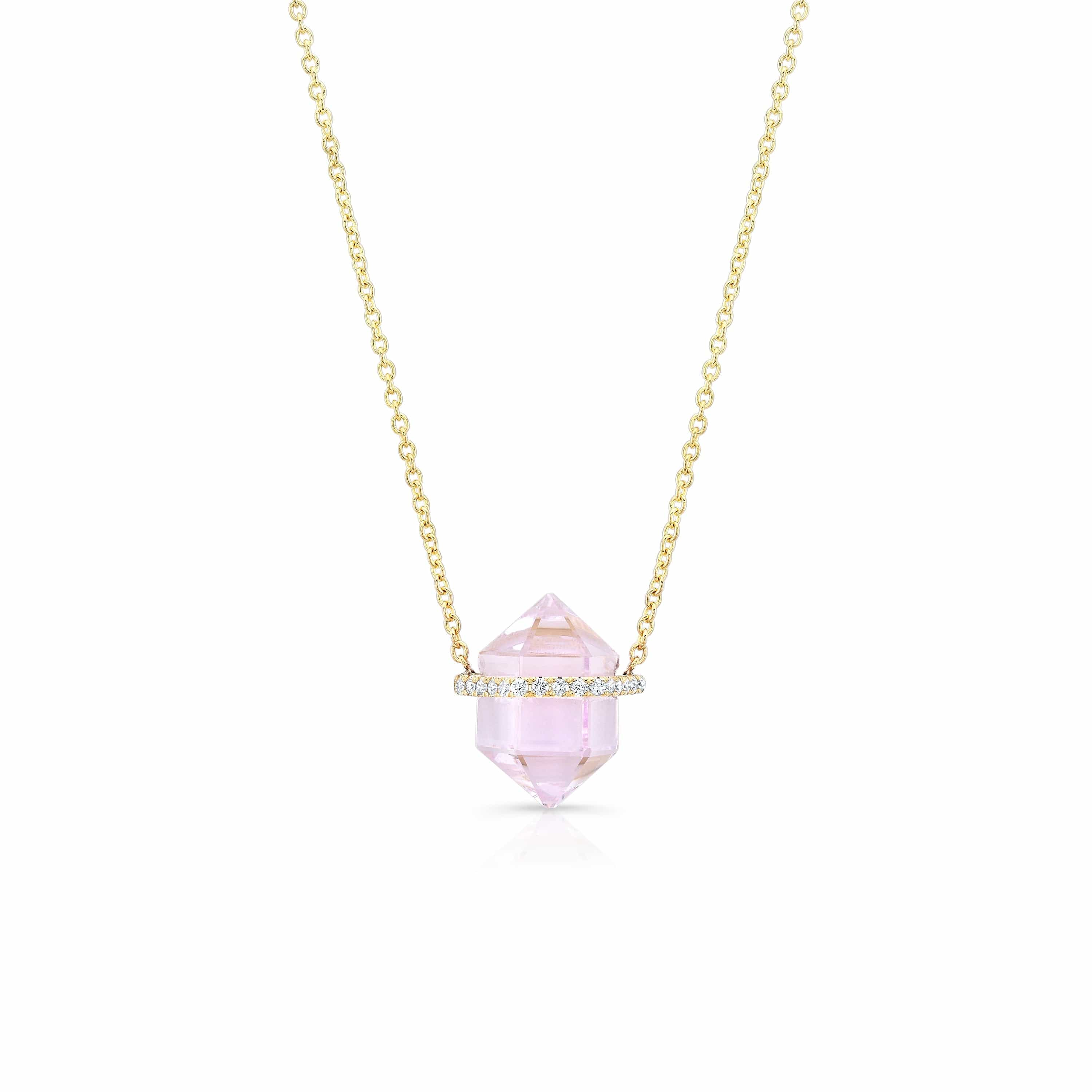 Carter Eve Jewelry NECKLACES Kunzite Crystal Pendant Necklace