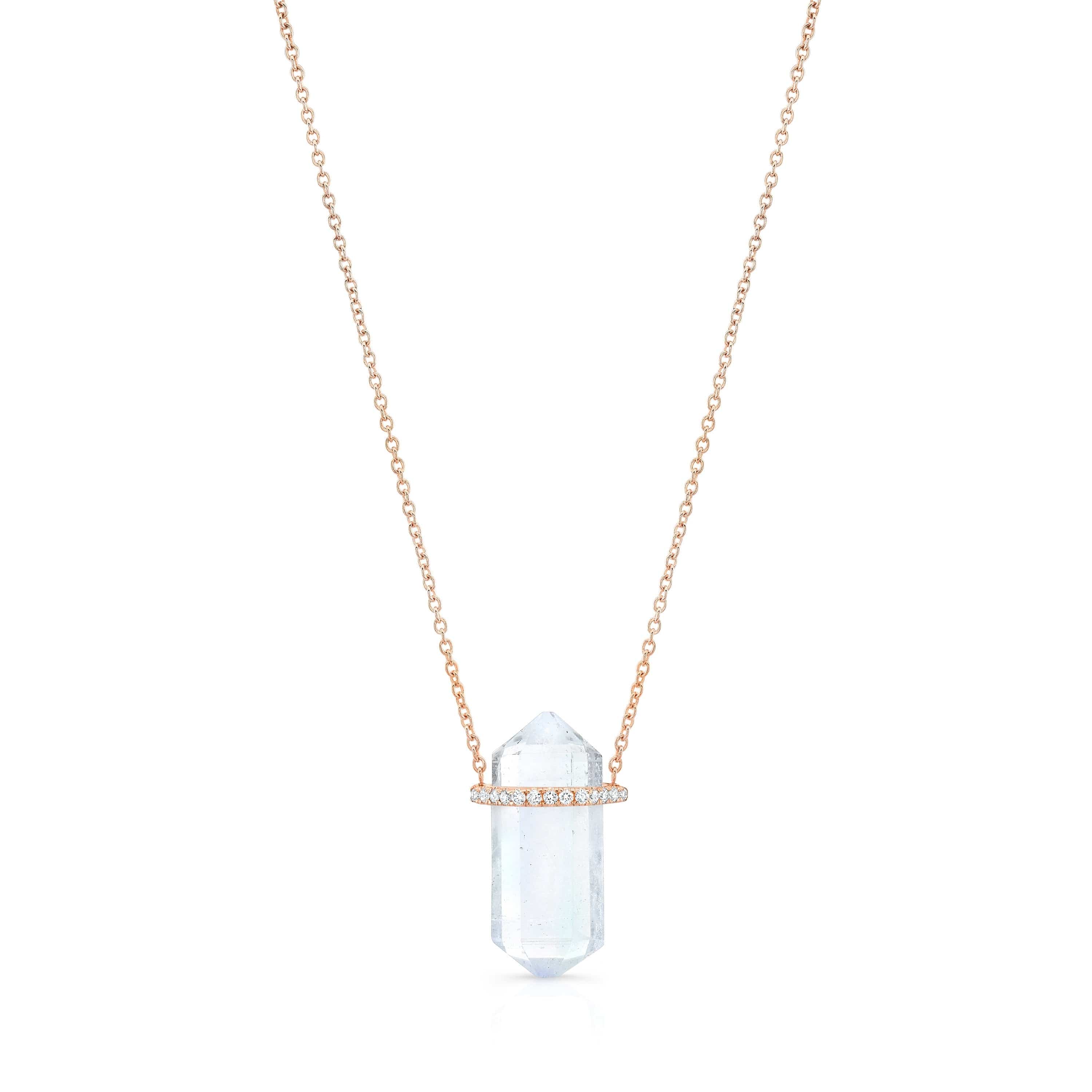 Carter Eve Jewelry NECKLACES Lullaby Aquamarine Crystal Necklace