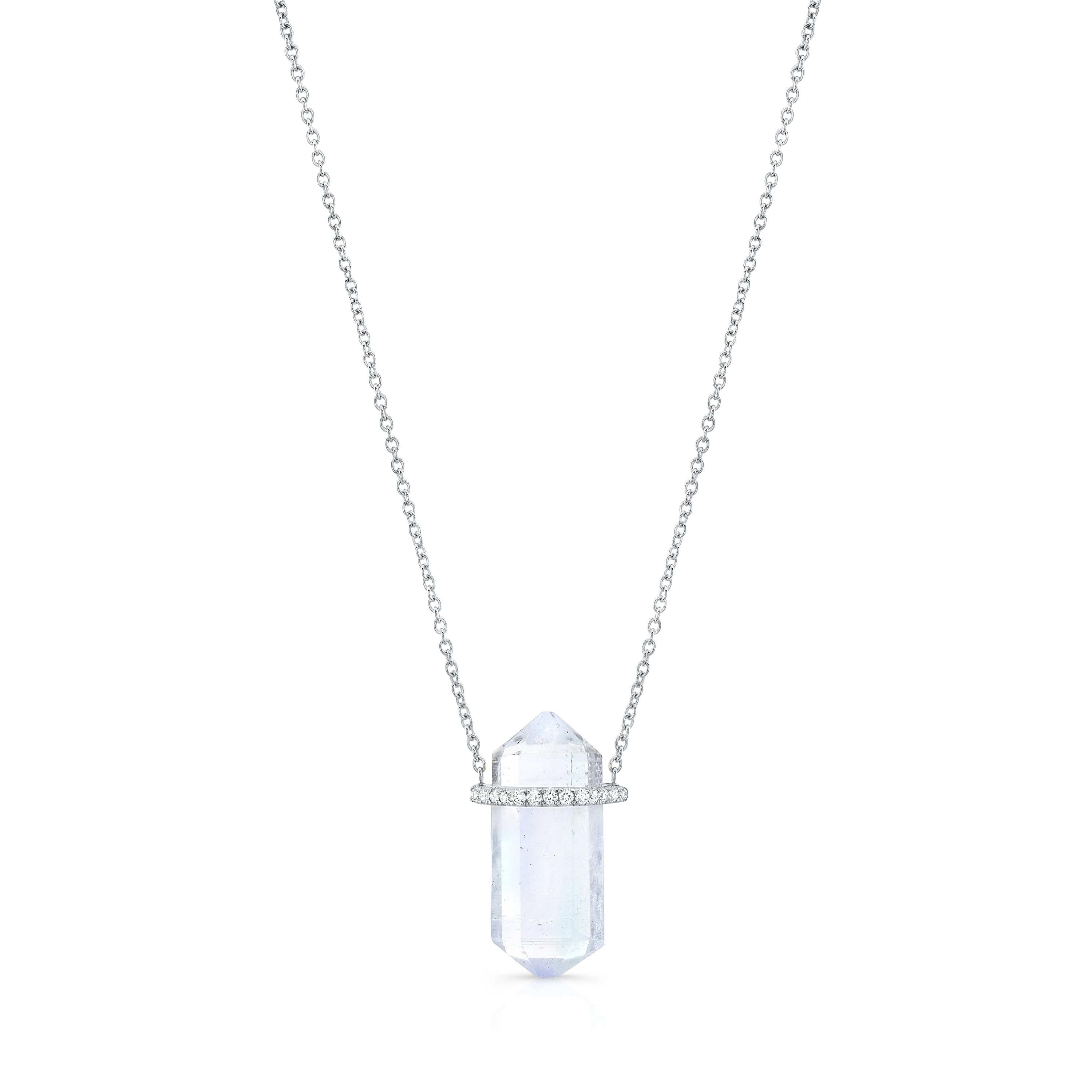 Carter Eve Jewelry NECKLACES Lullaby Aquamarine Crystal Necklace